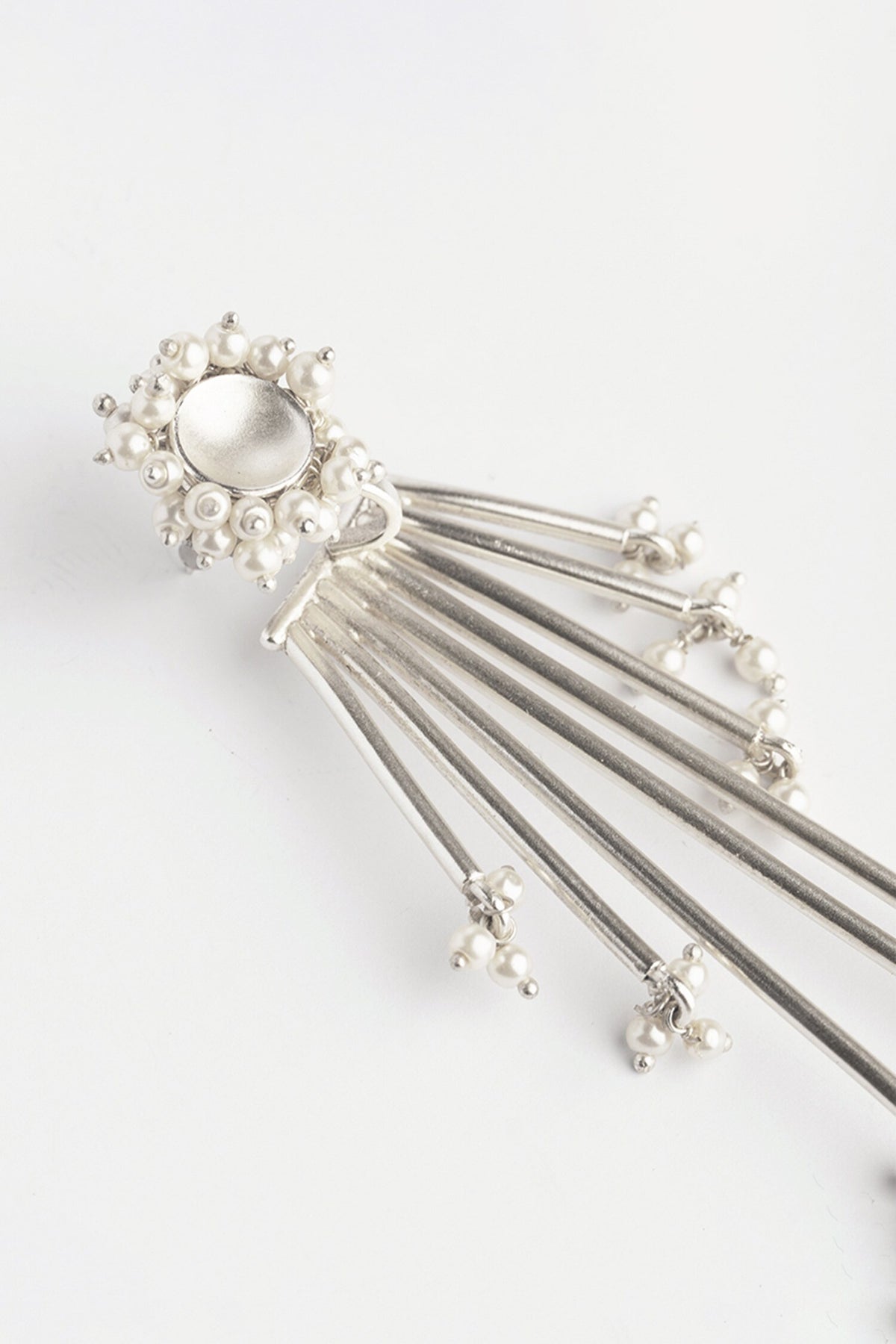 Pearl Cosmic Ray Earrings