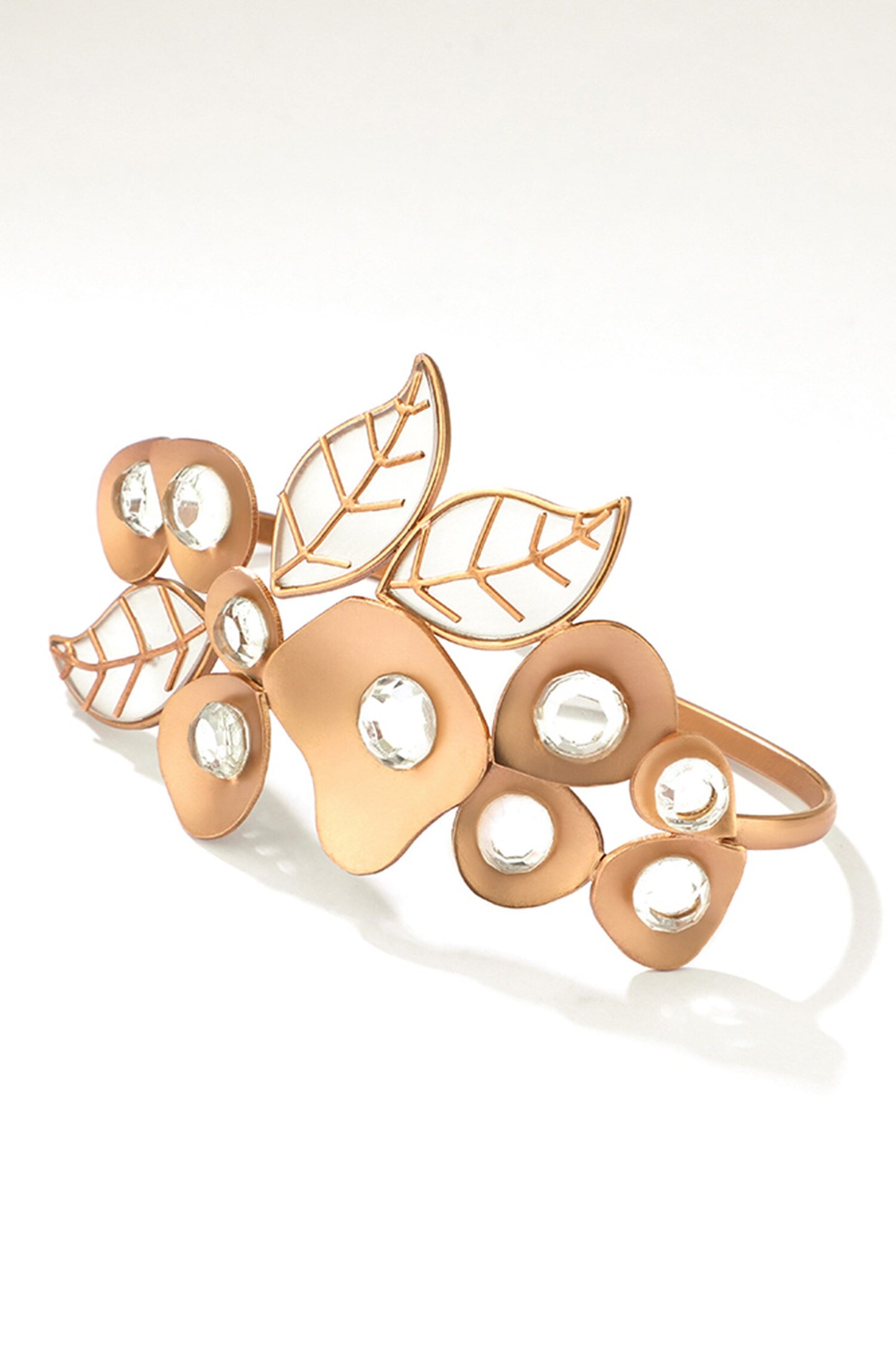 Rainforest Palm Embellished Cuff