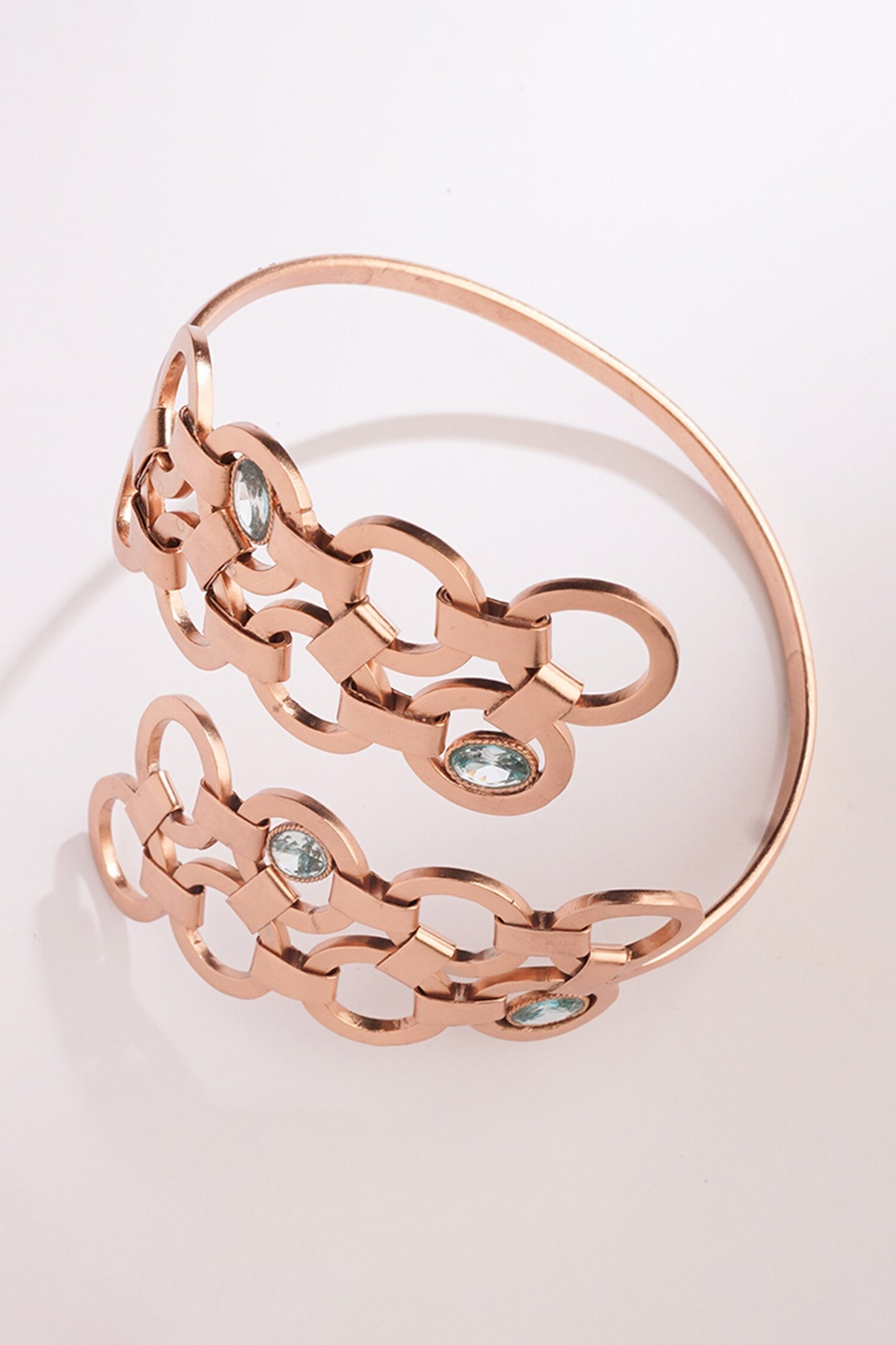 Crystal Serpent Embellished Hand Cuff