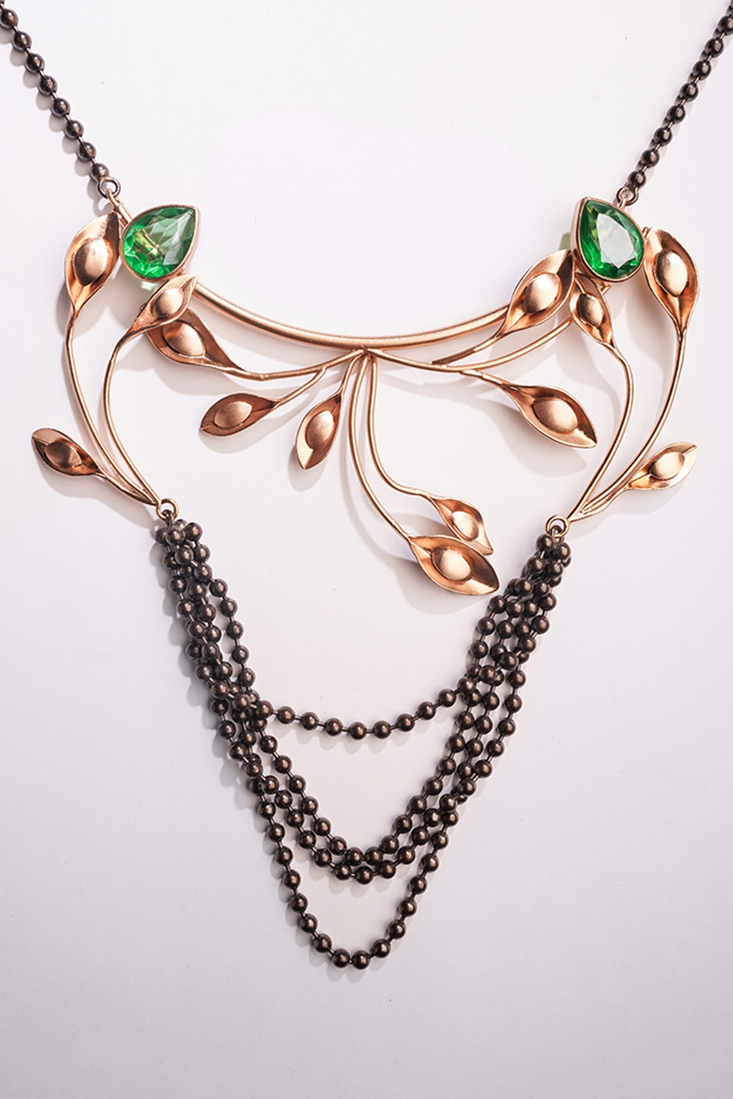 Ivys Lament Bead Embellished Pendant Necklace