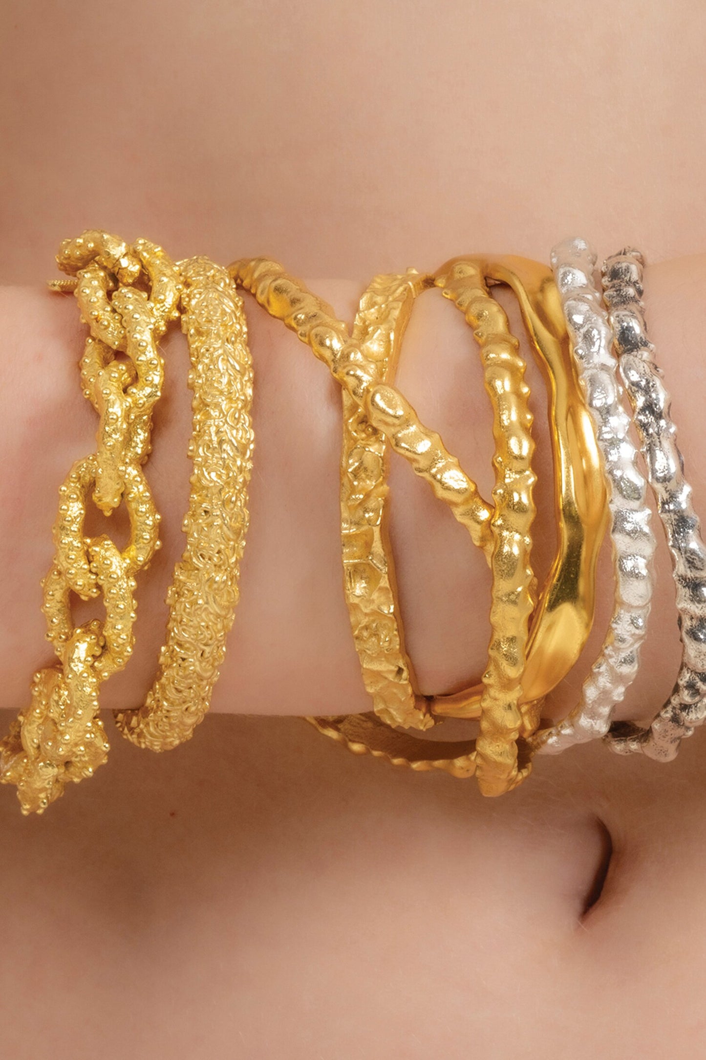 Textured Rowdy Bangle
