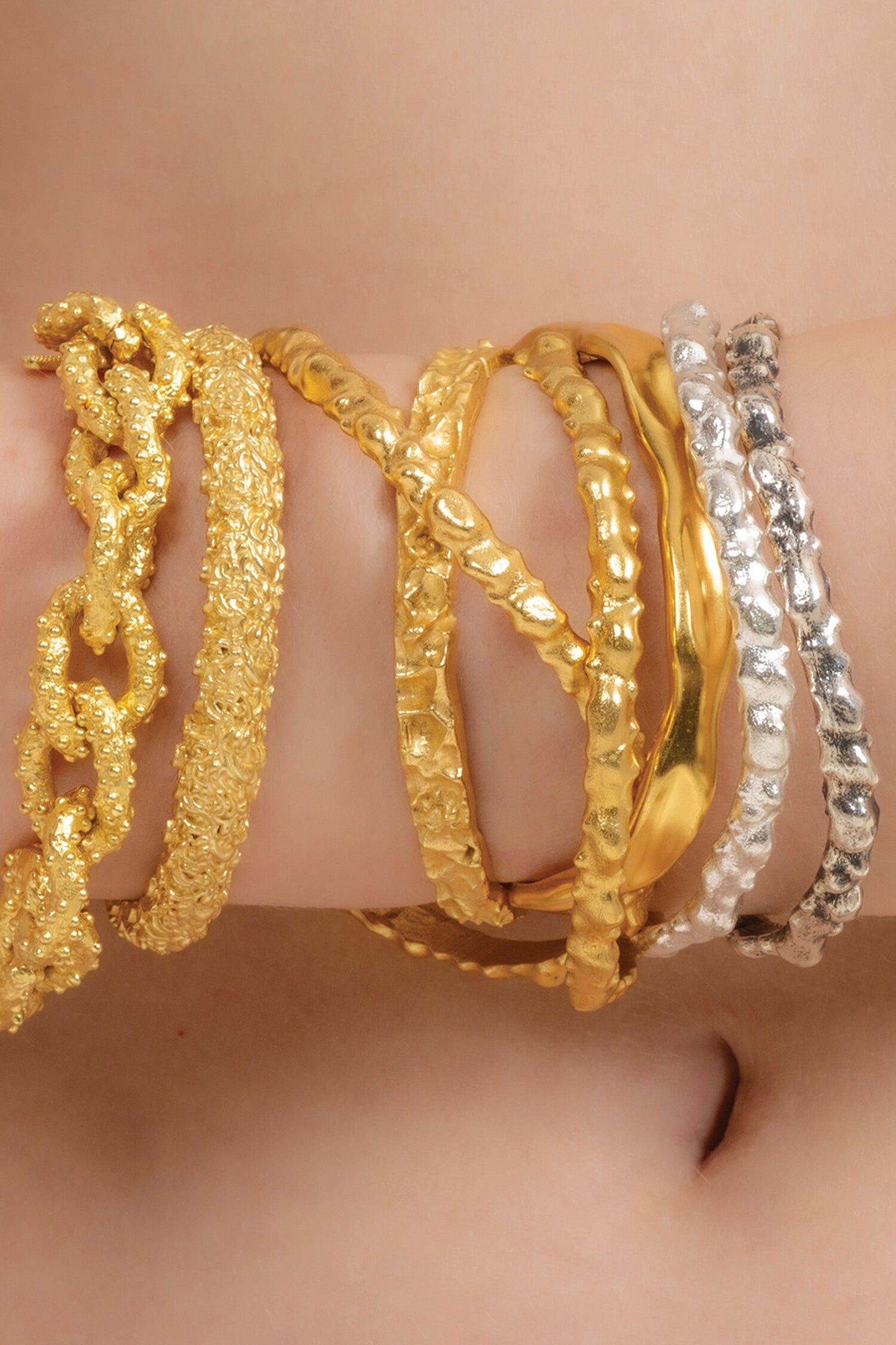 Textured Pattern Rowdy Bangle
