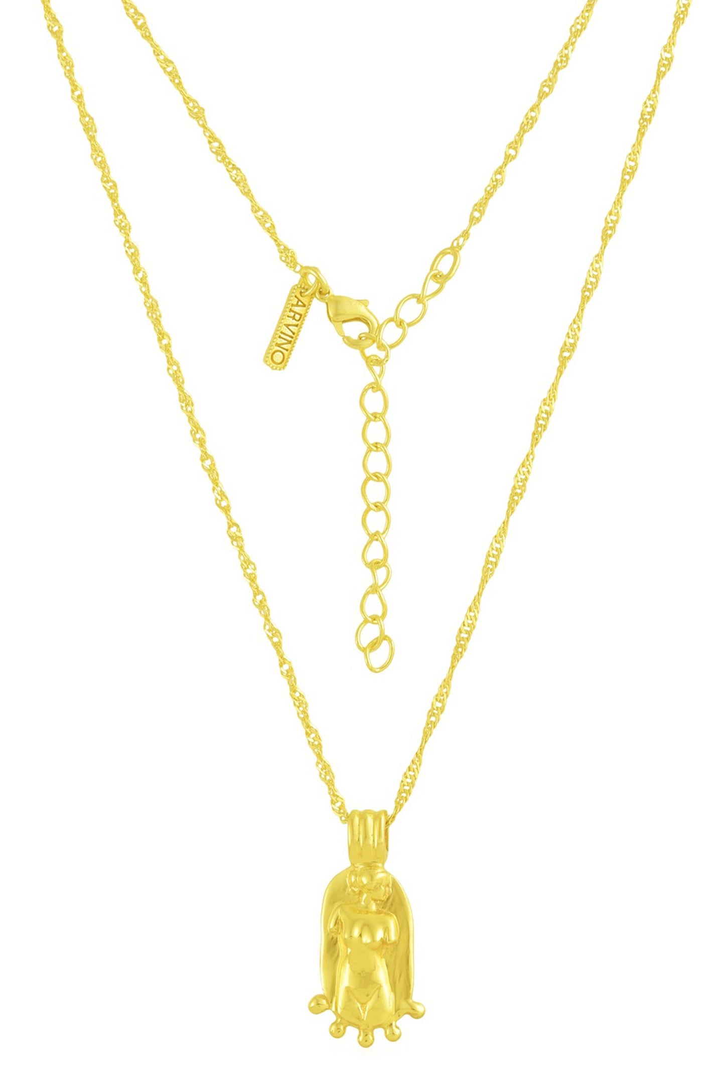 Body Charm Carved Pendant Necklace
