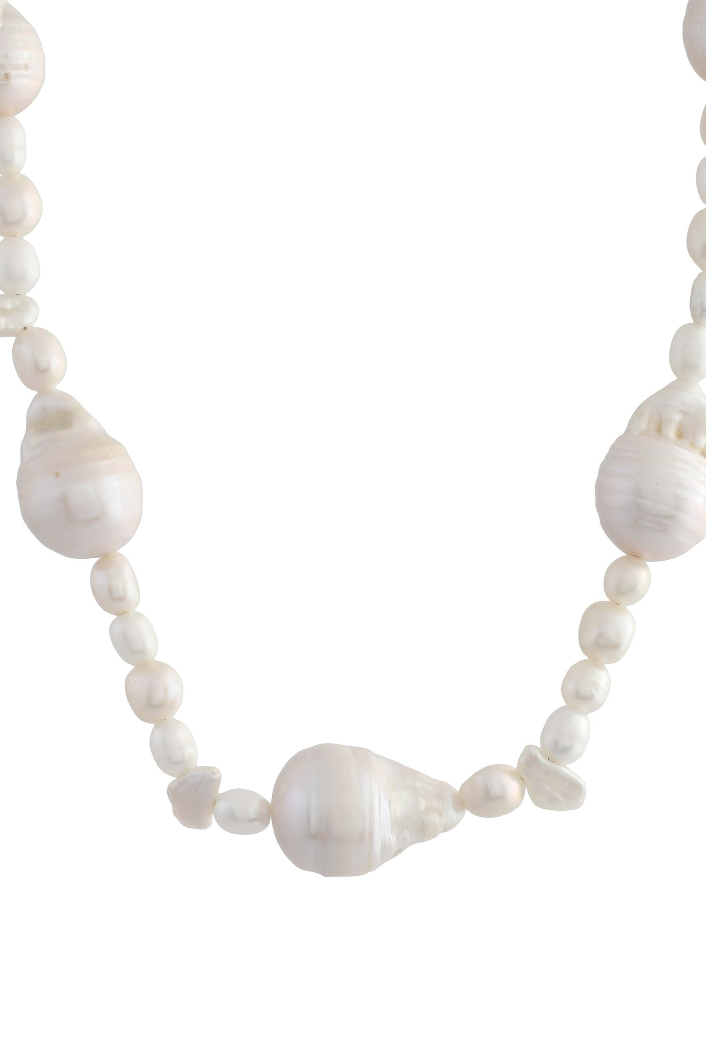 Pratapgari Uneven Pearl Embellished Necklace