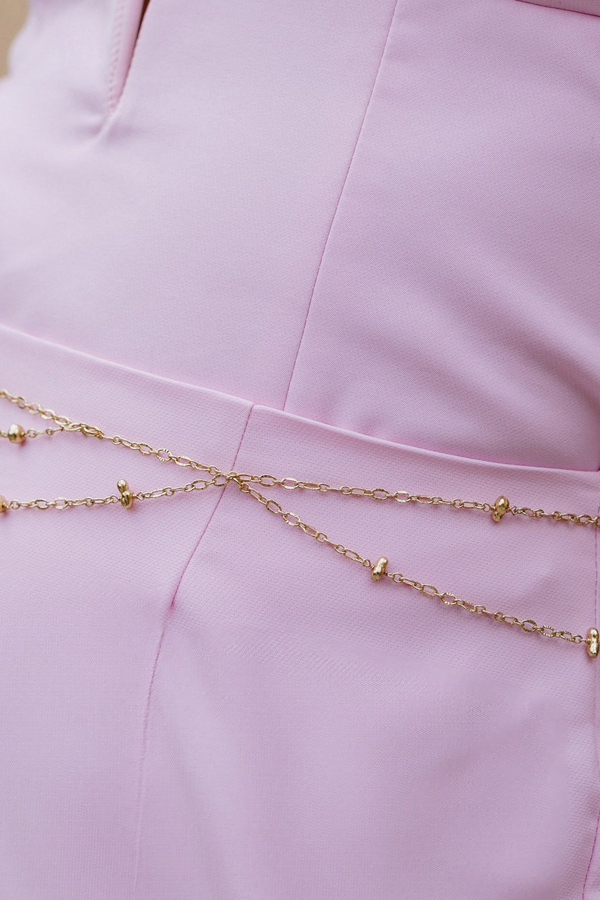 Molten Beaded Station Belly Chain