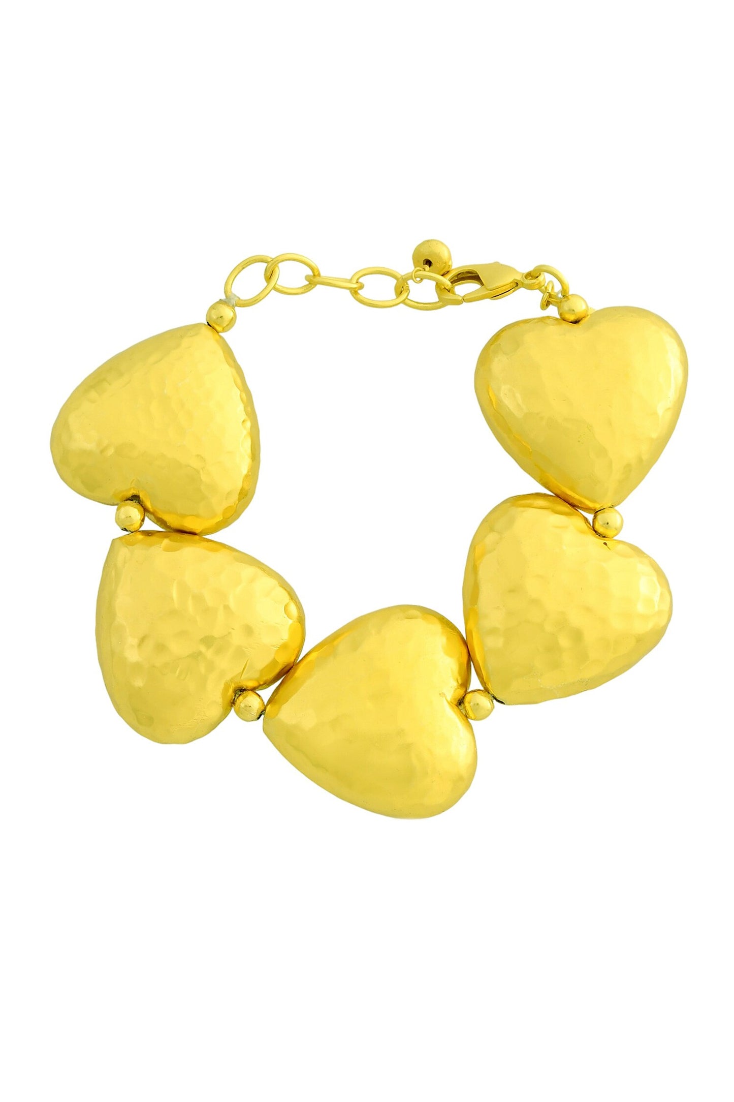 Hammer Textured Heart Bracelet