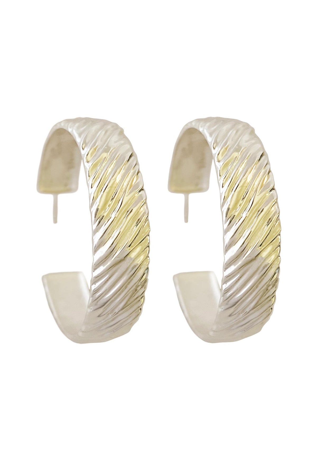 Textured Mira Hoops