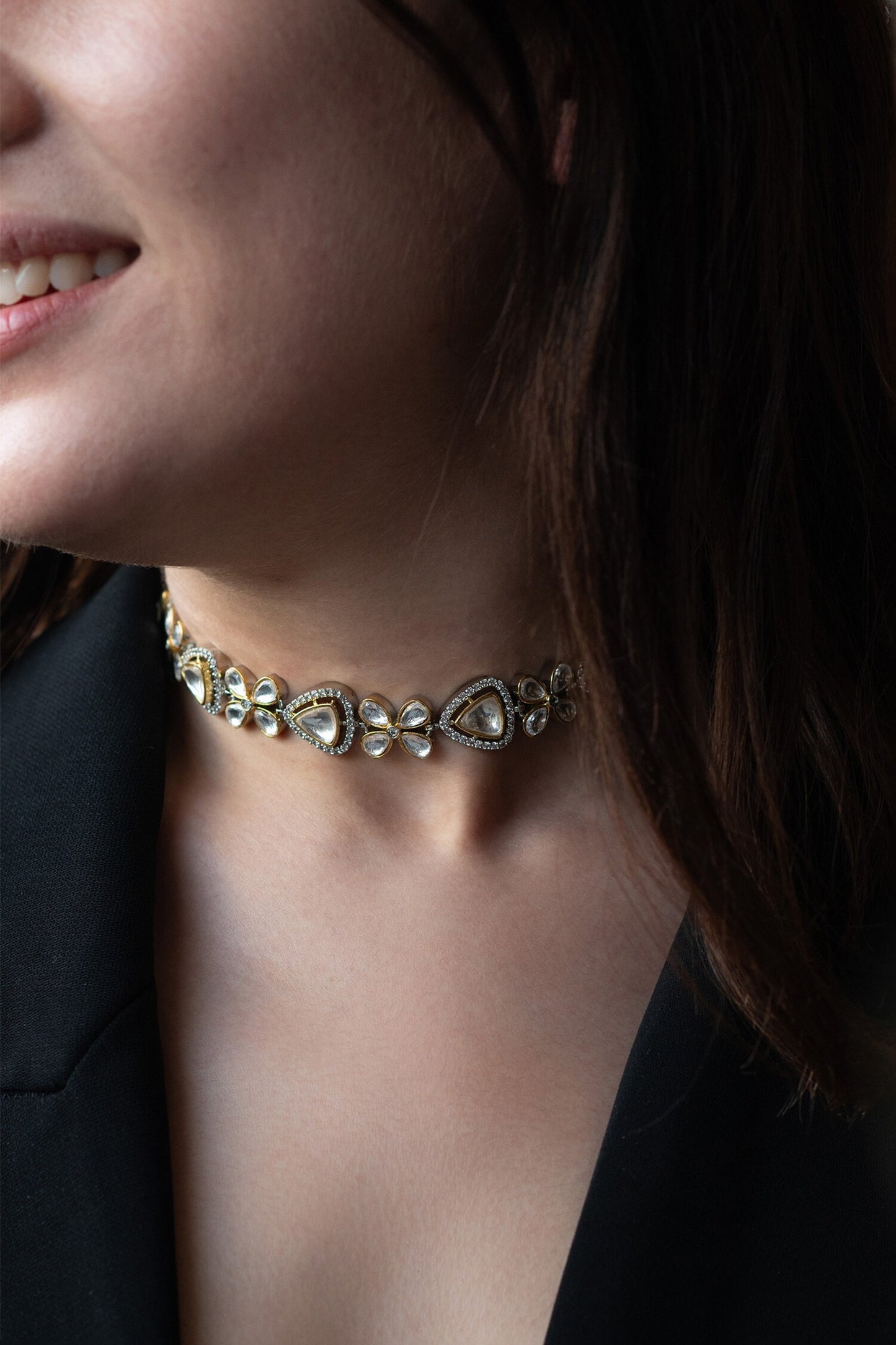 Polki Embellished Choker Necklace