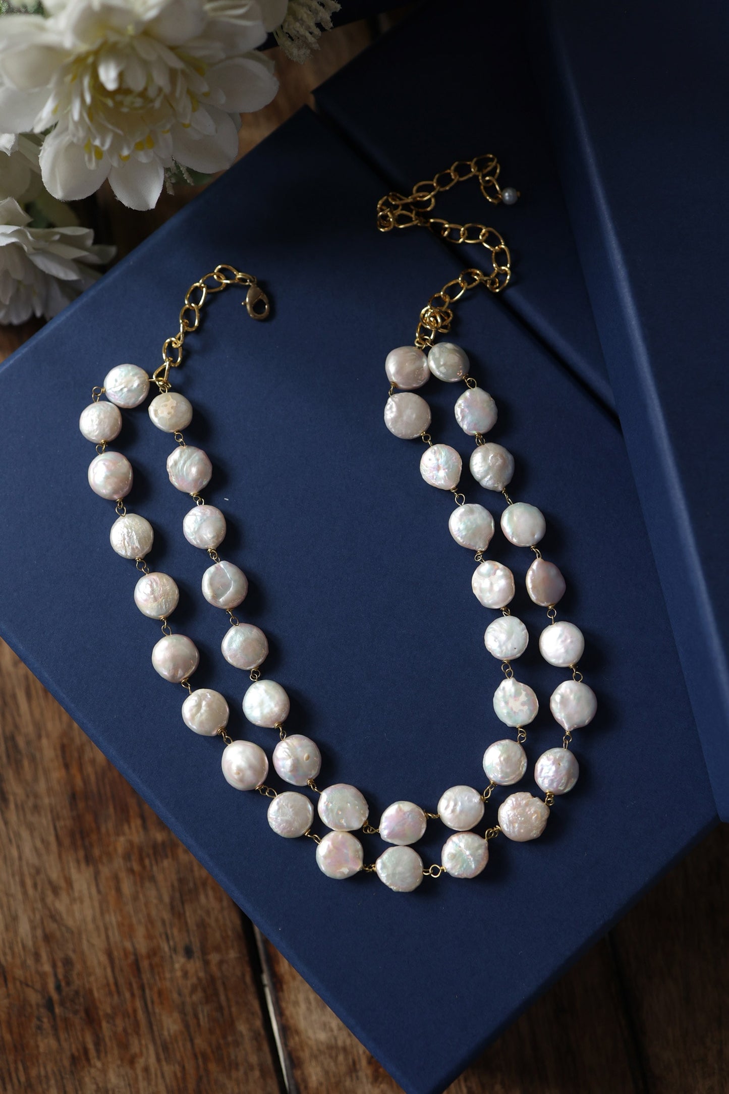 Pearl Embellished Layered Necklace