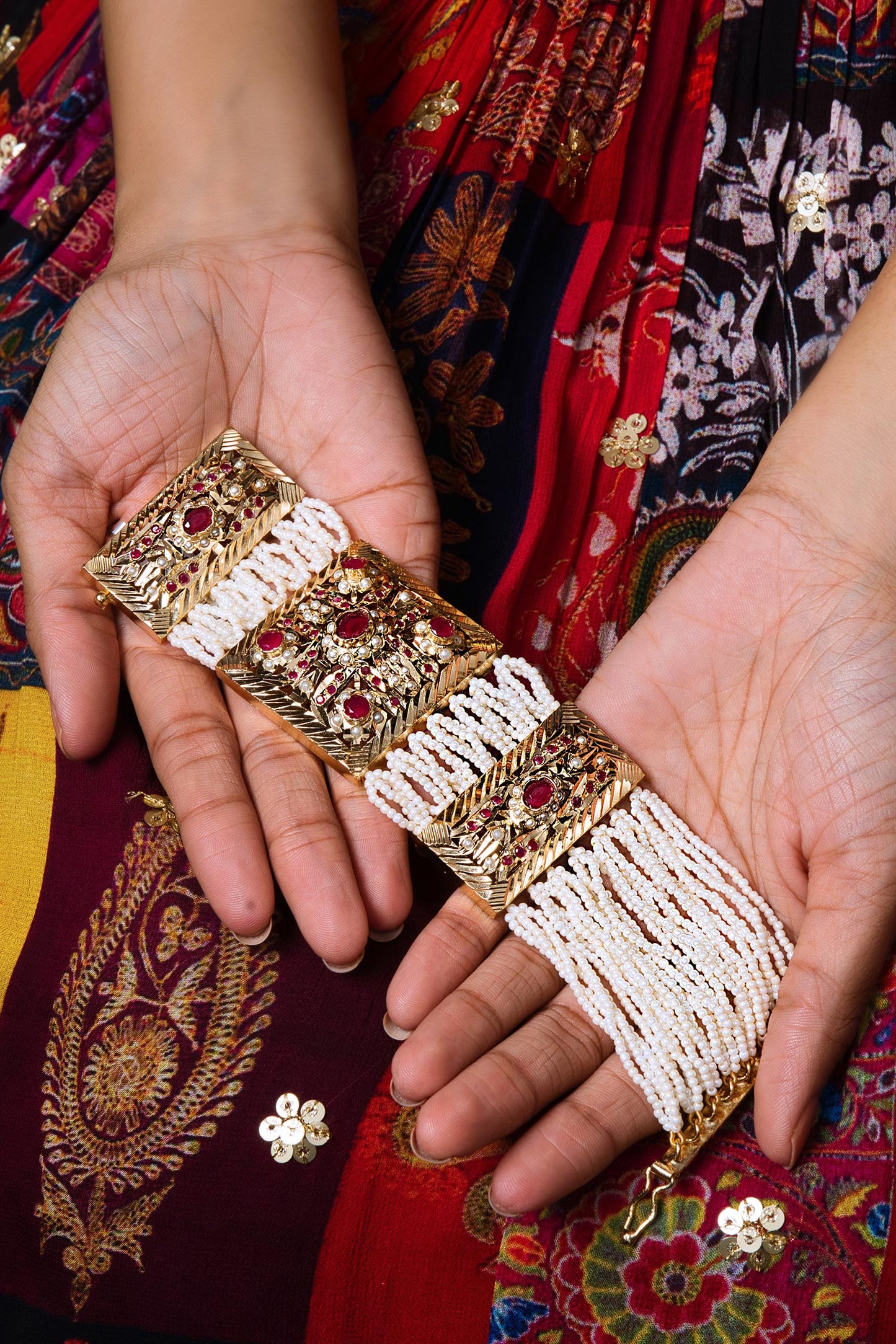 Stone Jadau Bracelet