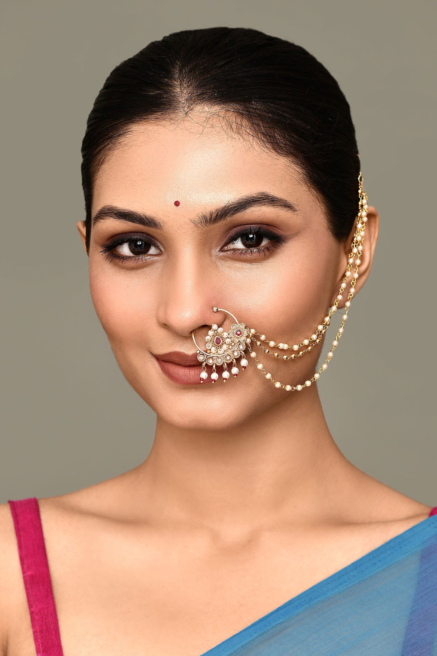 Floret Carved Nose Ring