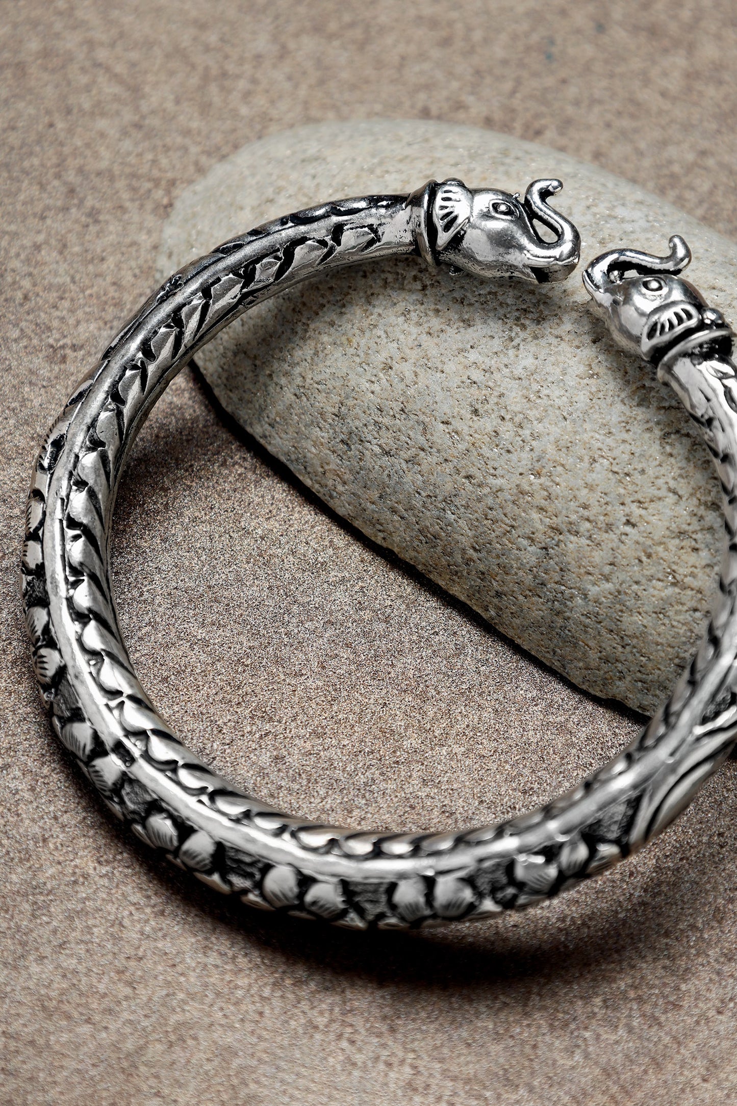Elephant Carved Kada