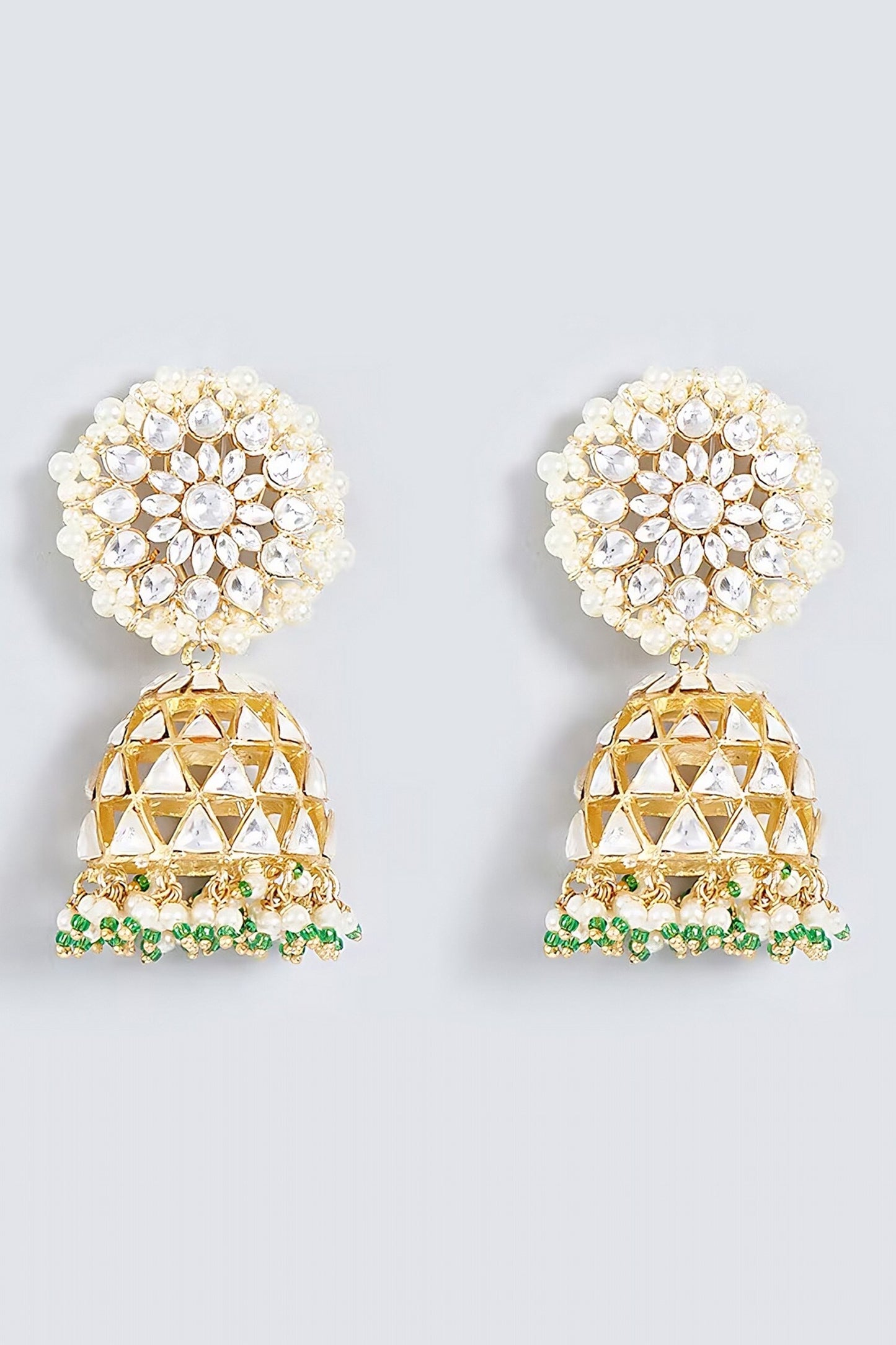 Pearl Embellished Jhumkas