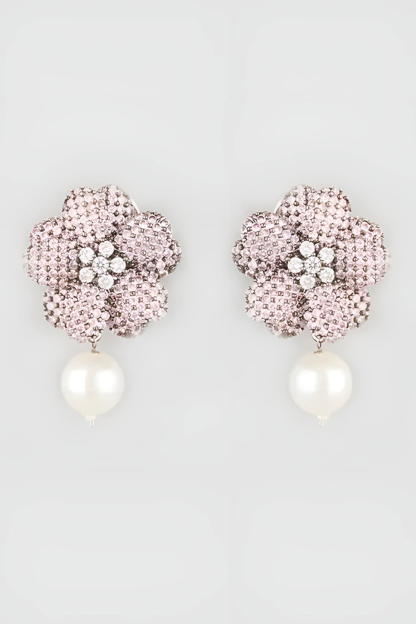 Flower Embellished Earrings
