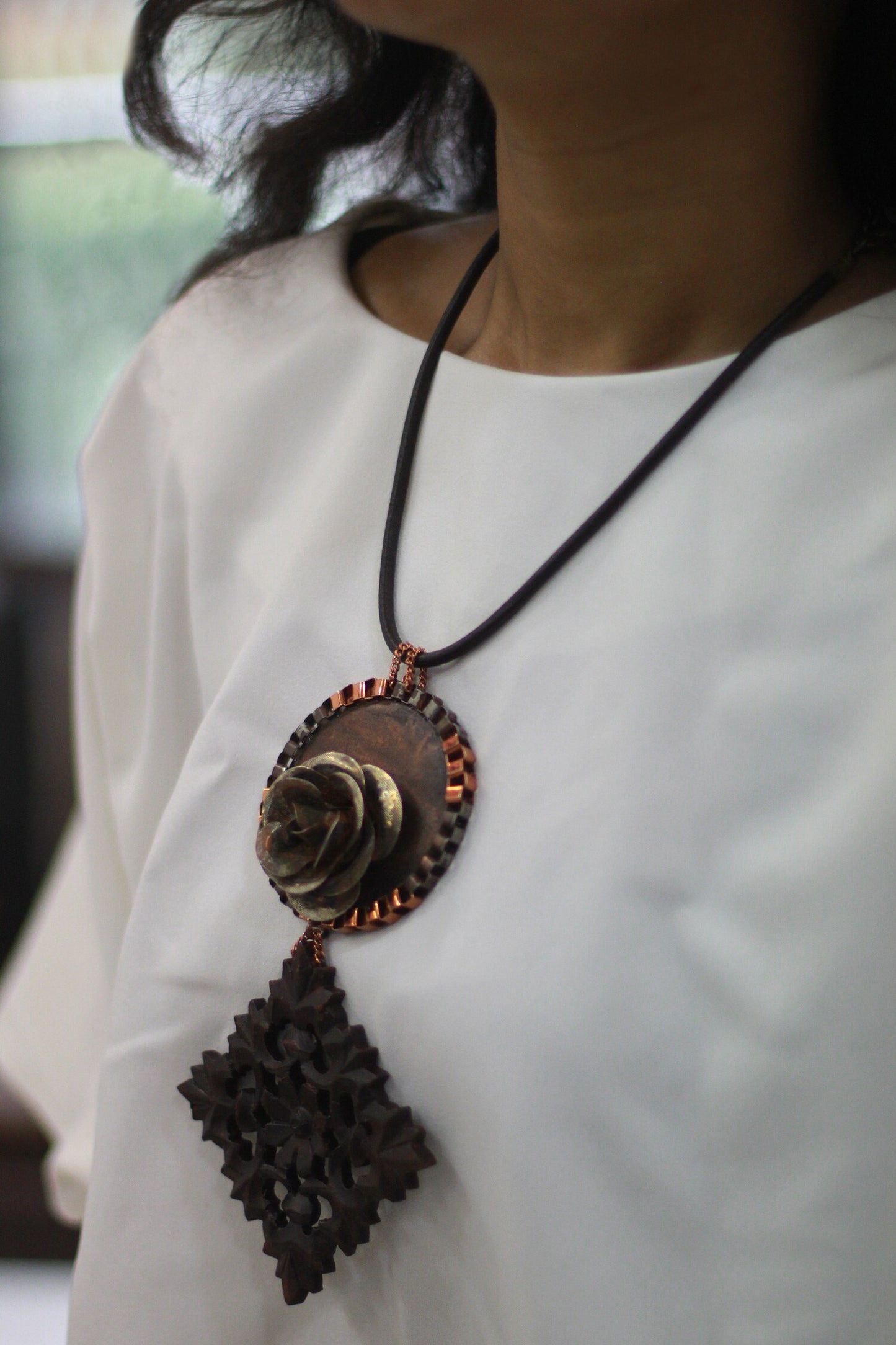 Rustic Rose & Romance Necklace