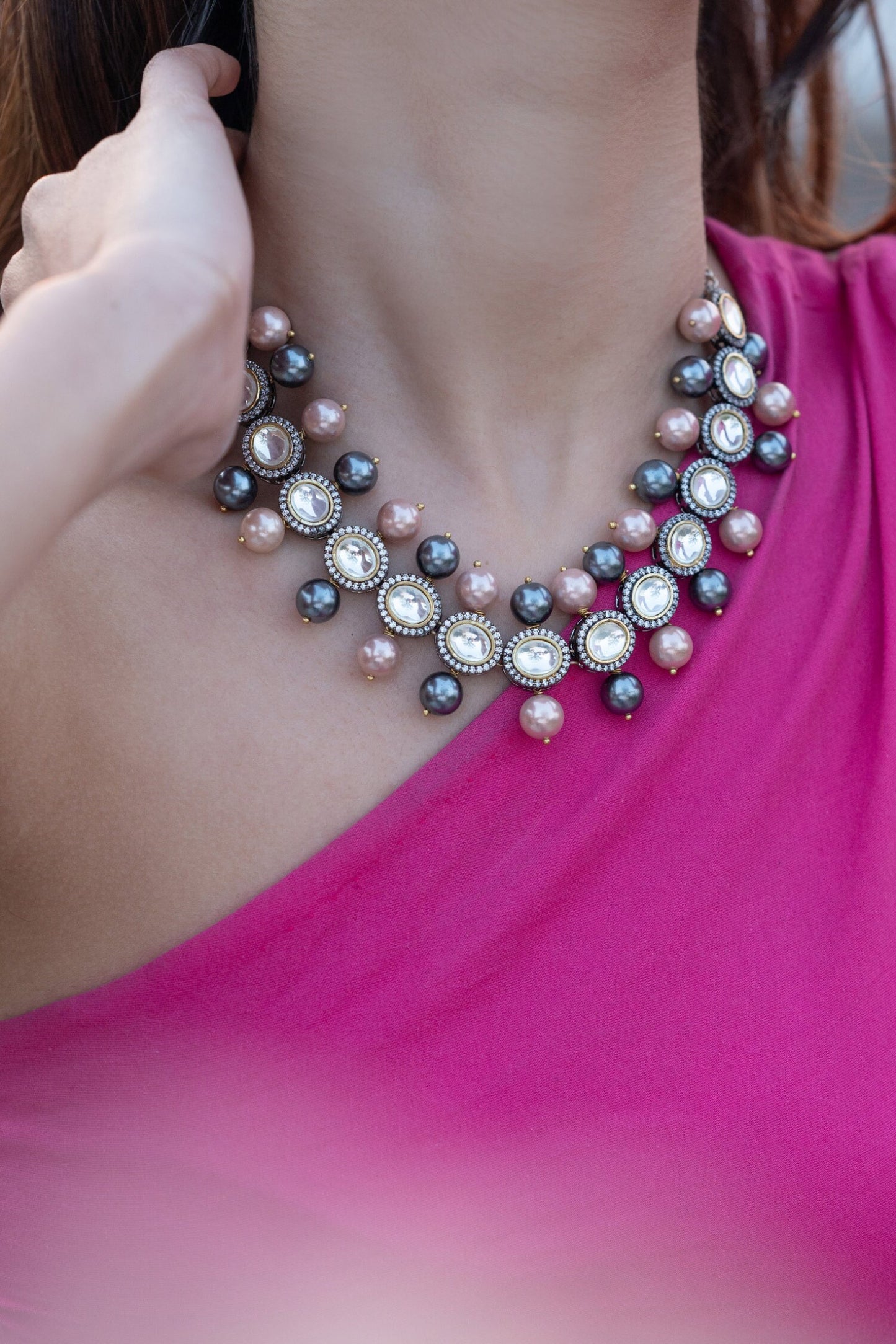 Polki Embellished Choker Necklace
