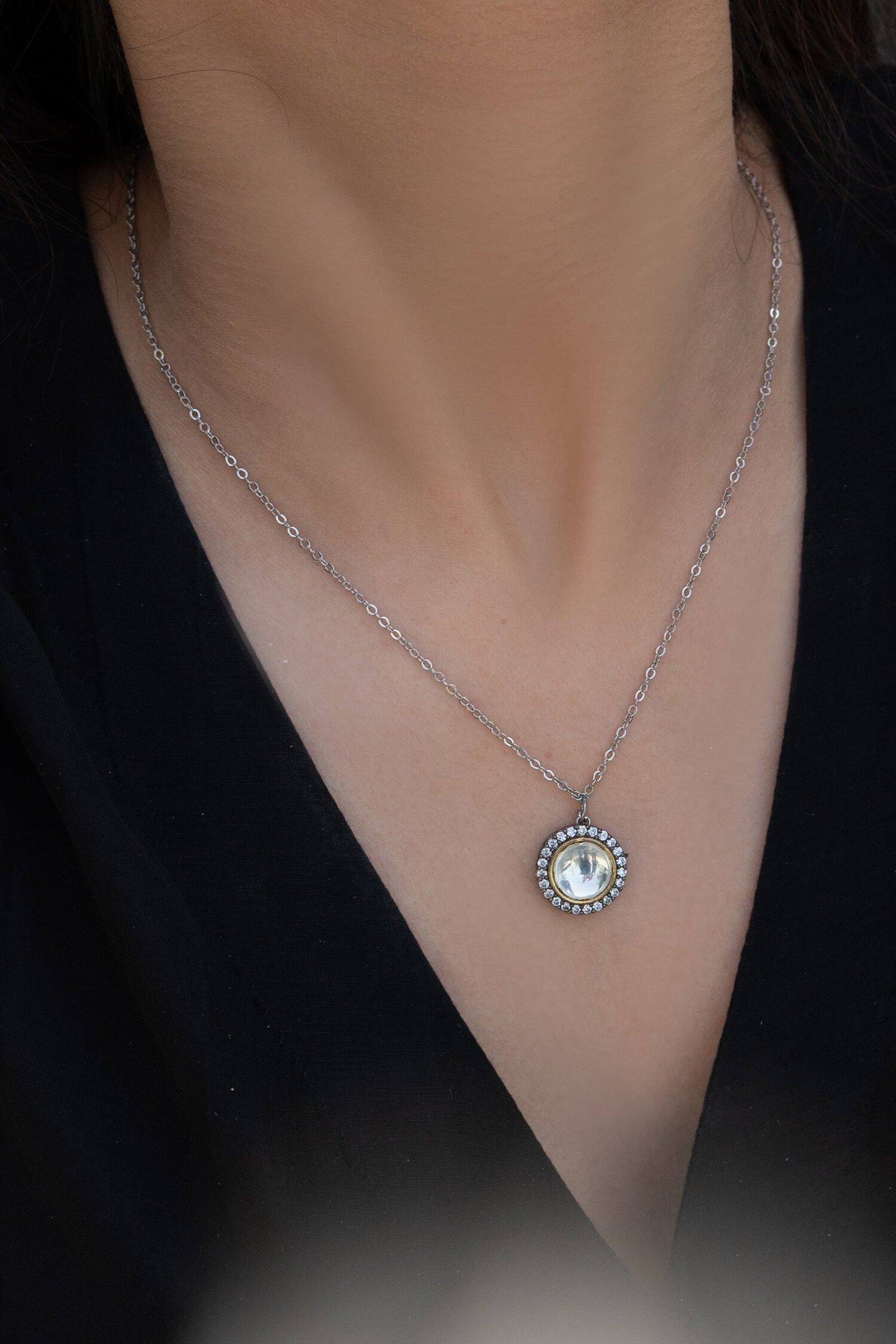 Polki Studded Pendant Necklace