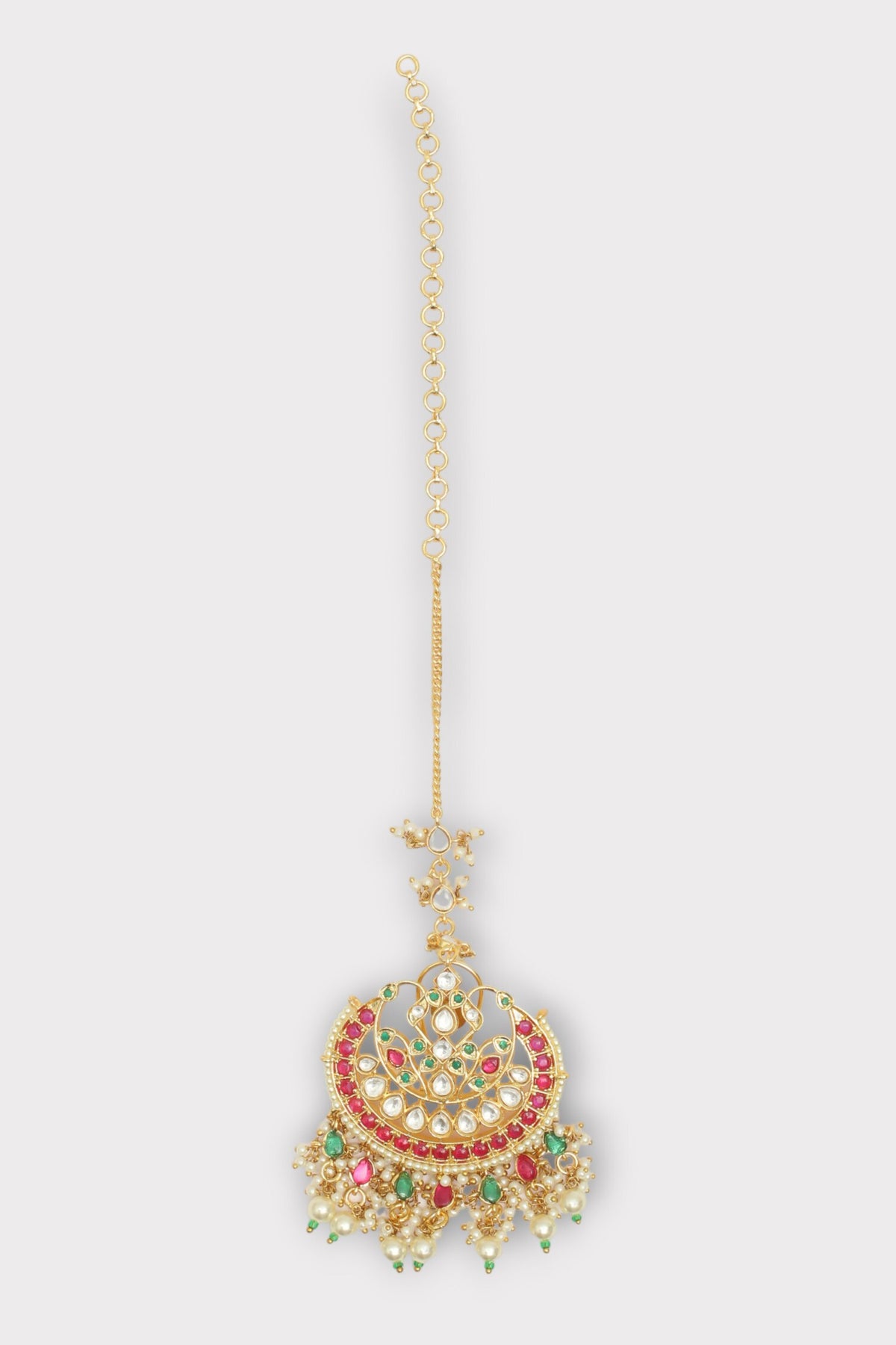 Glow Floral Stone Studded Maagtikka