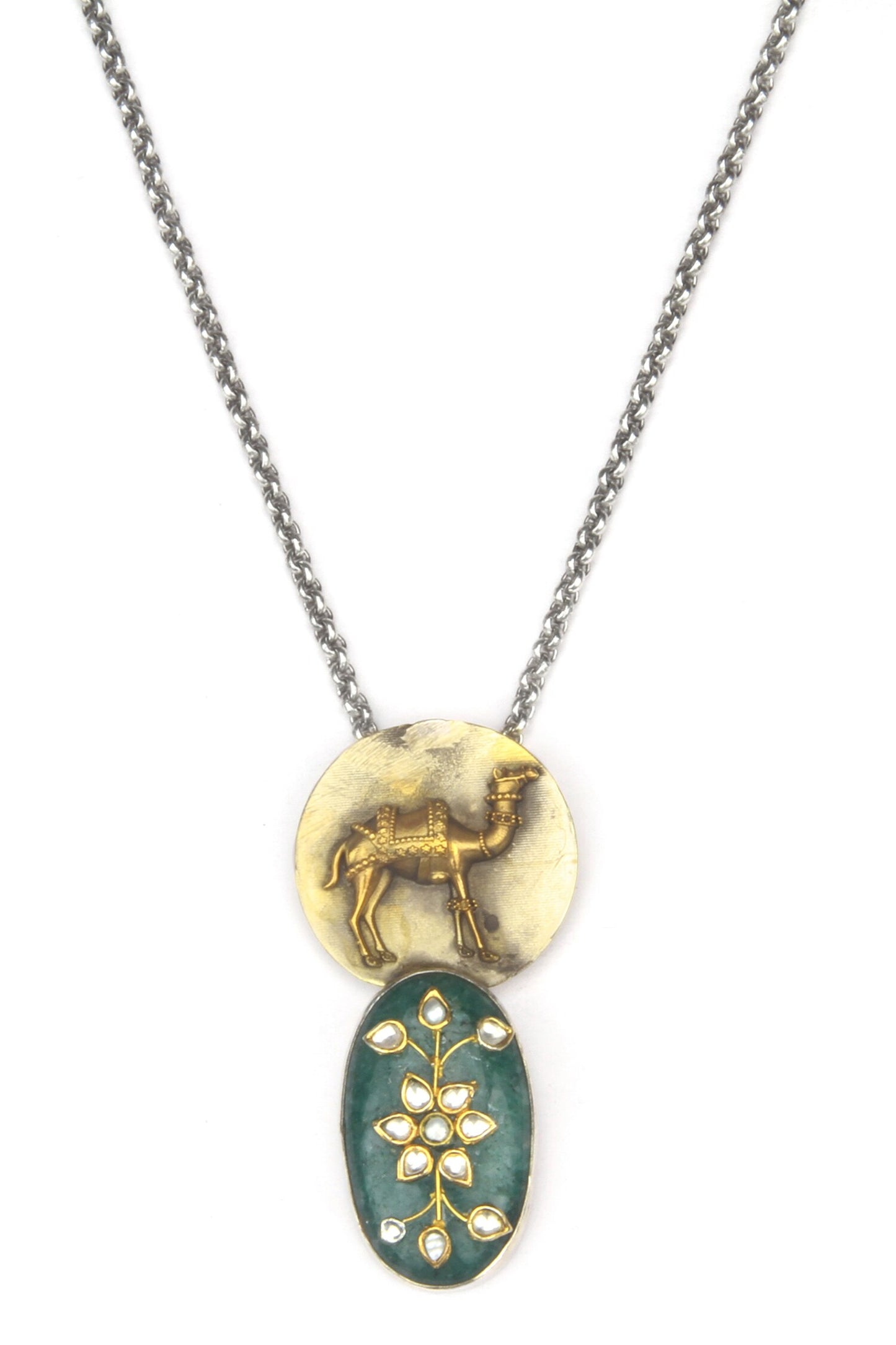 Anisa Carved Pendant Necklace