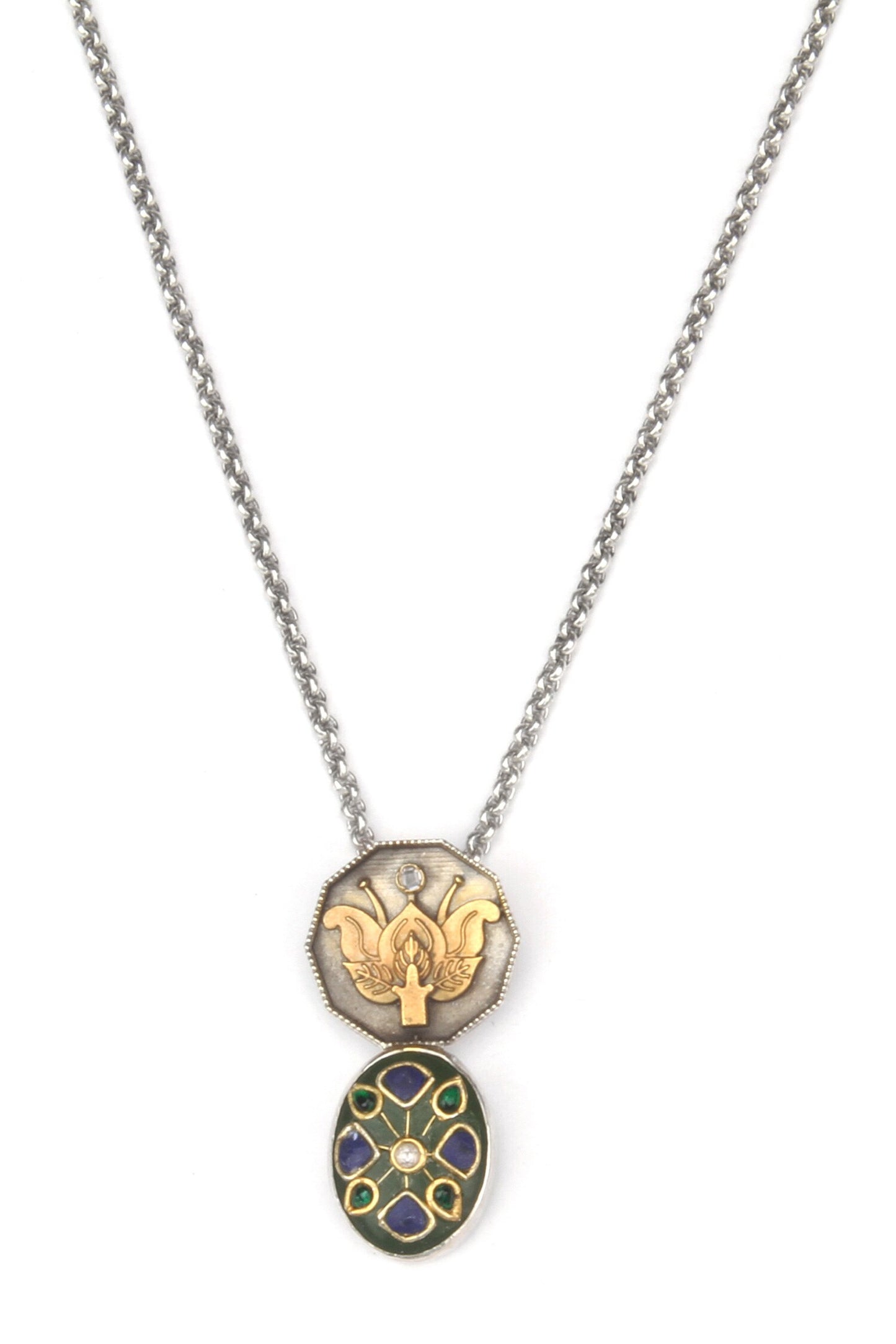 Carla Carved Pendant Necklace