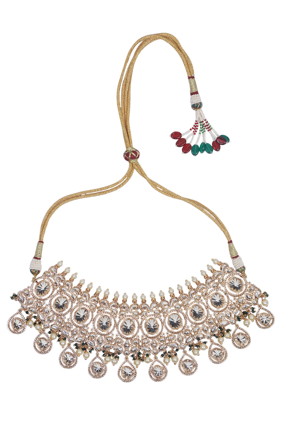 Kundan Embellished Necklace Set