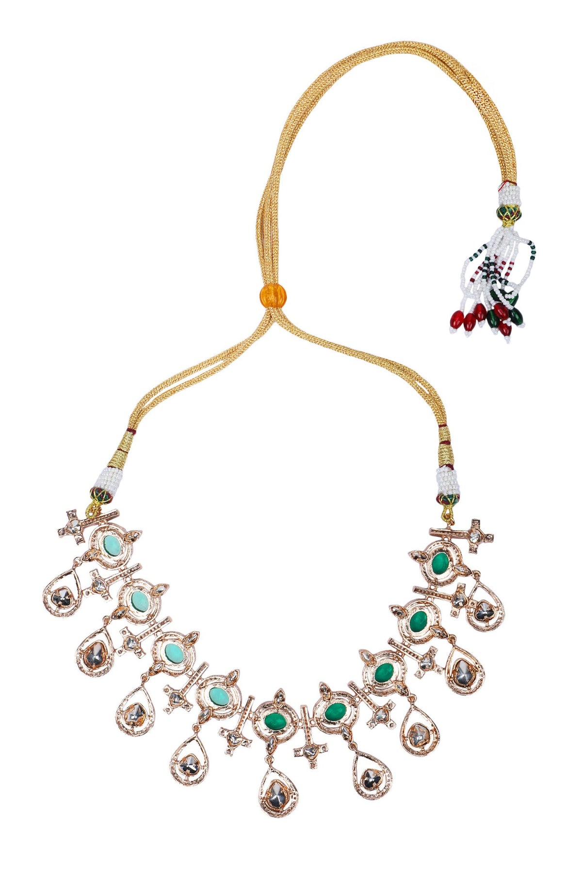 American Diamond Zircon Studded Necklace Set