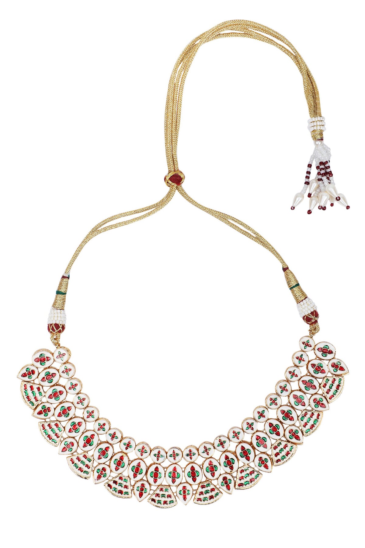 Kundan Studded Choker & Earrings Set