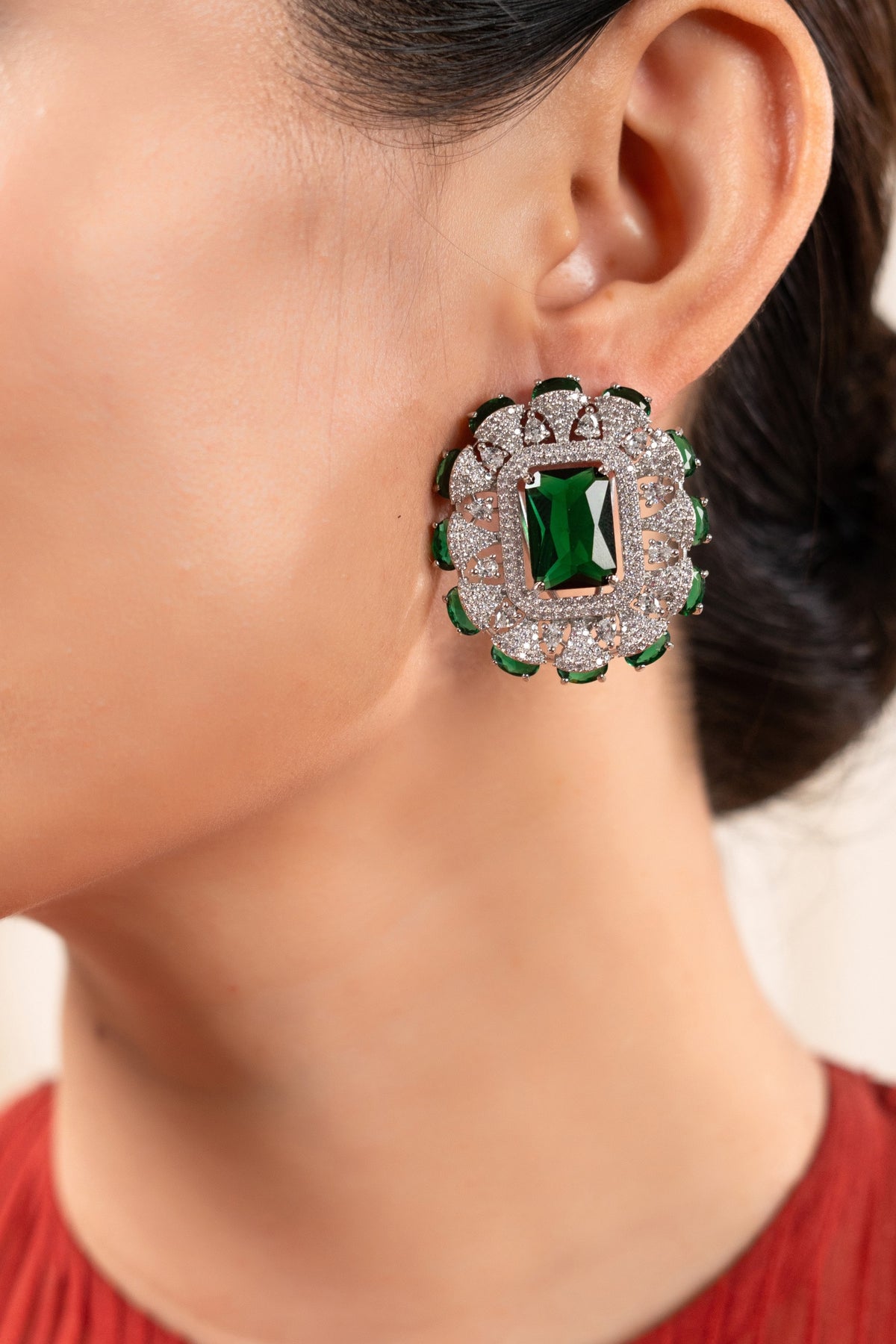 Bhakti Zircon & Stone Embellished Studs