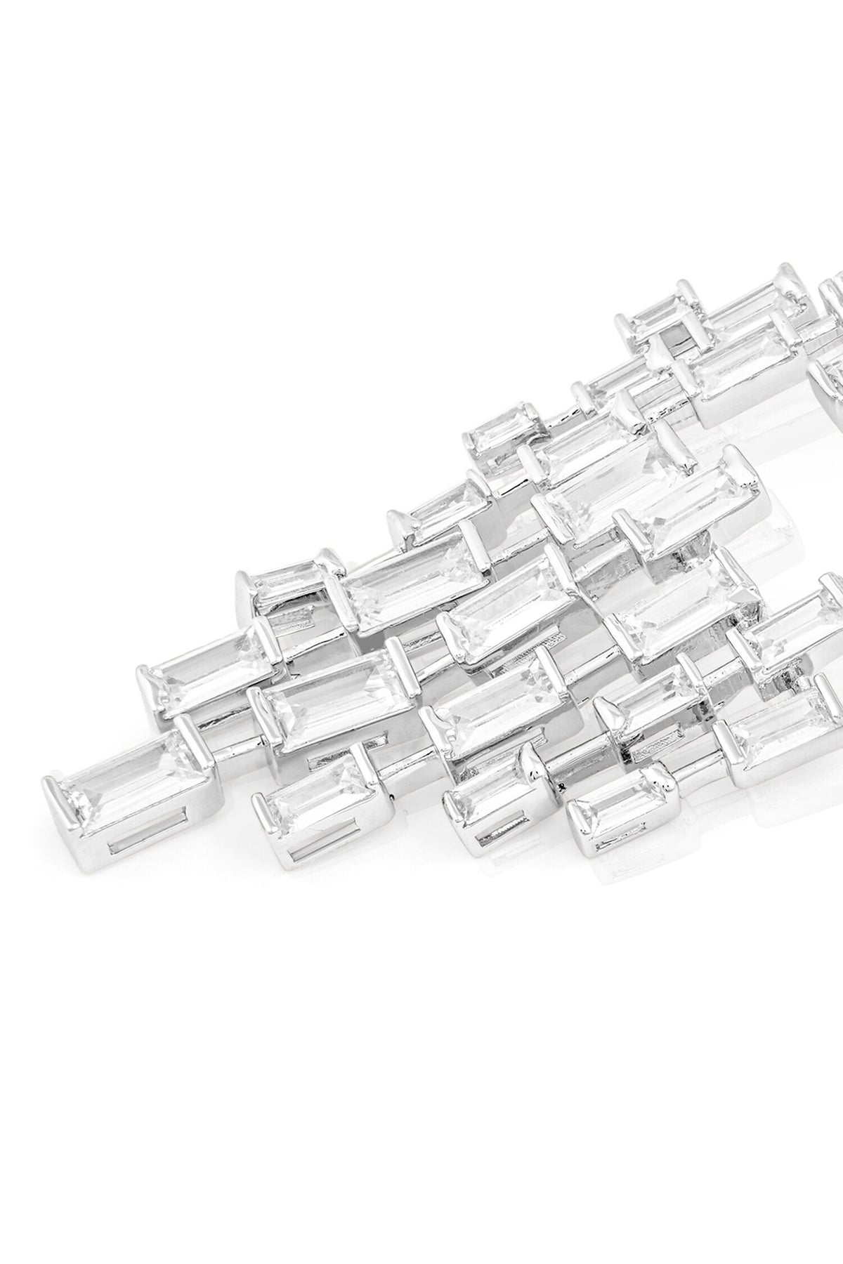 Abstract Pattern Chandelier Cubic Zirconia Studs