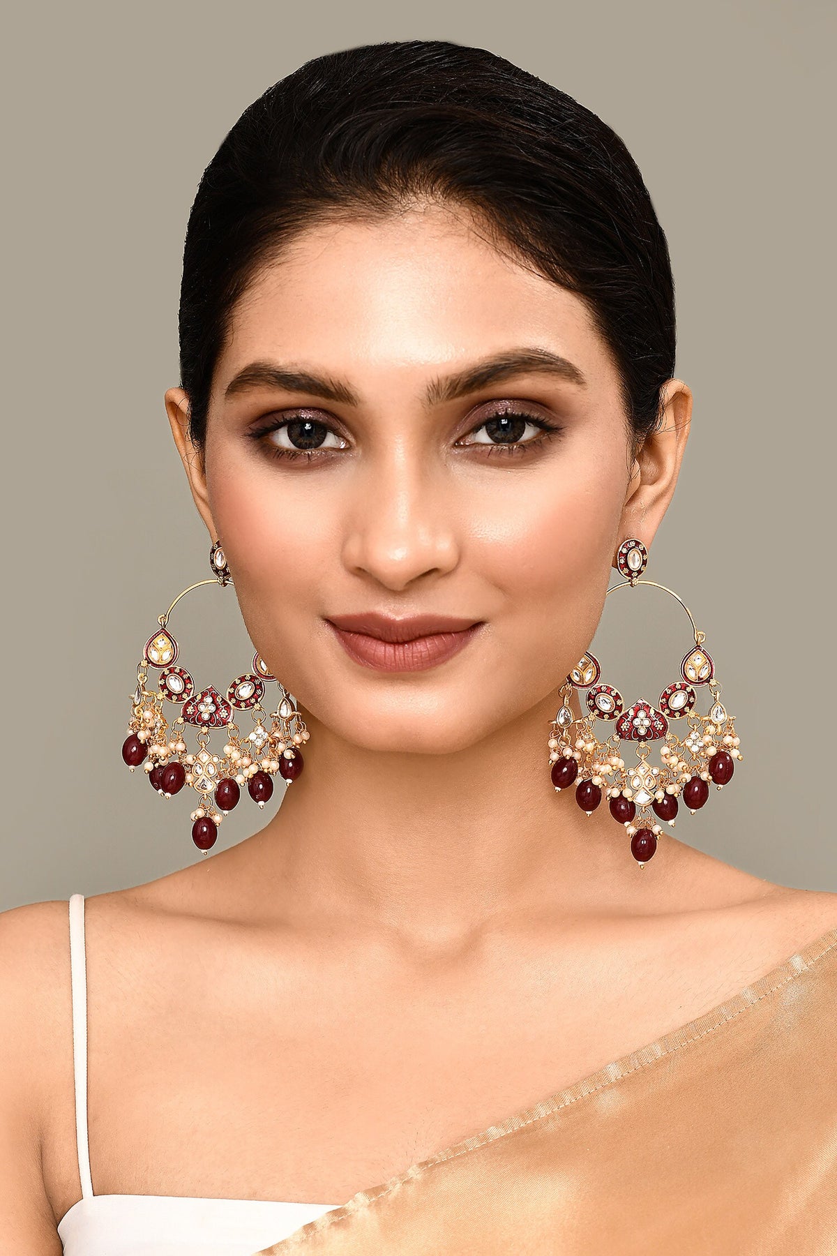 Mughal Carved Earrings