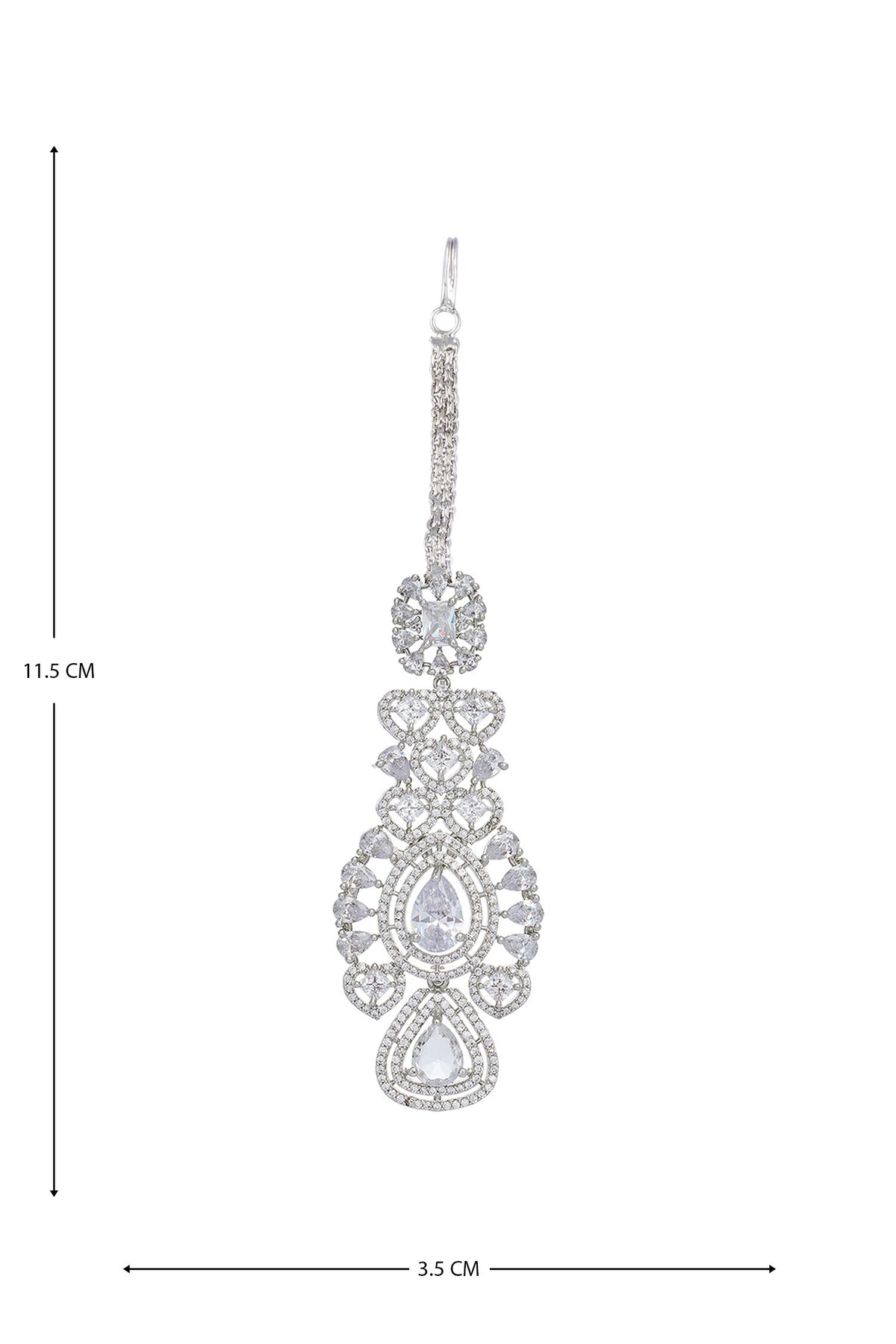 Zircon Cutwork Embellished Jewellery Set
