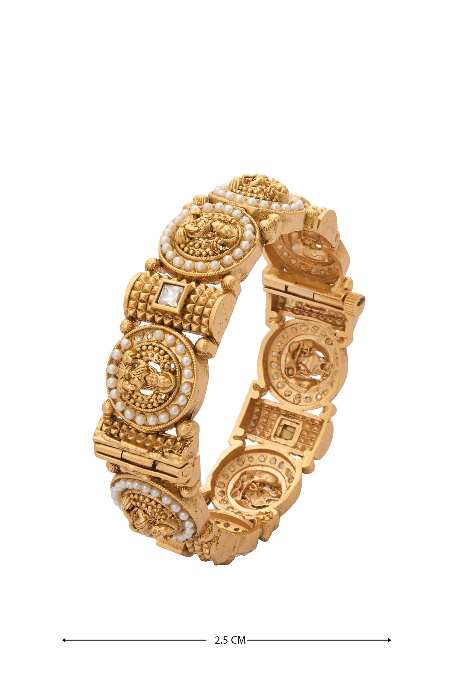 Laxmi Pearl Studded Bangles-Set of 2