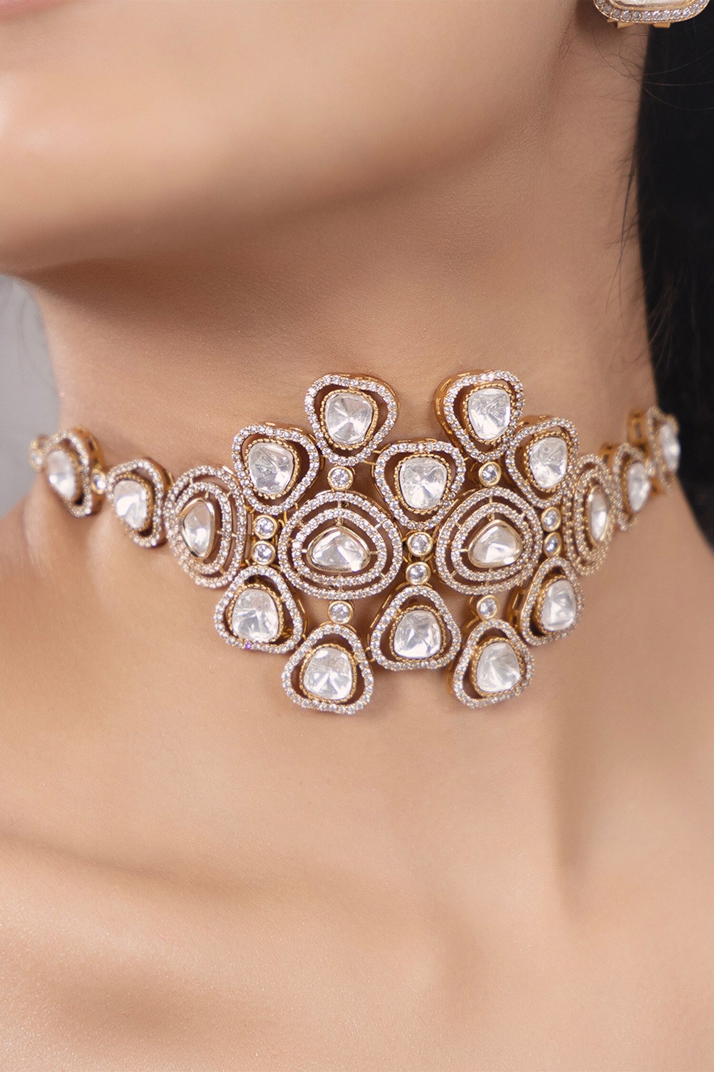 Polki Embellished Choker Necklace