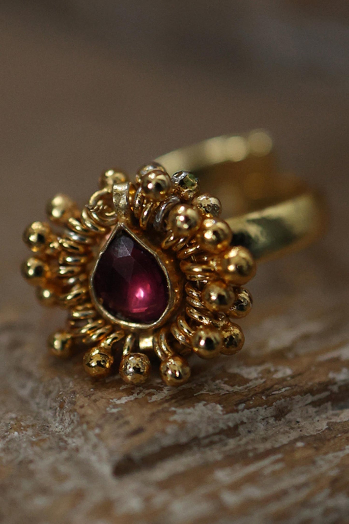 Kundan Fleur Ring