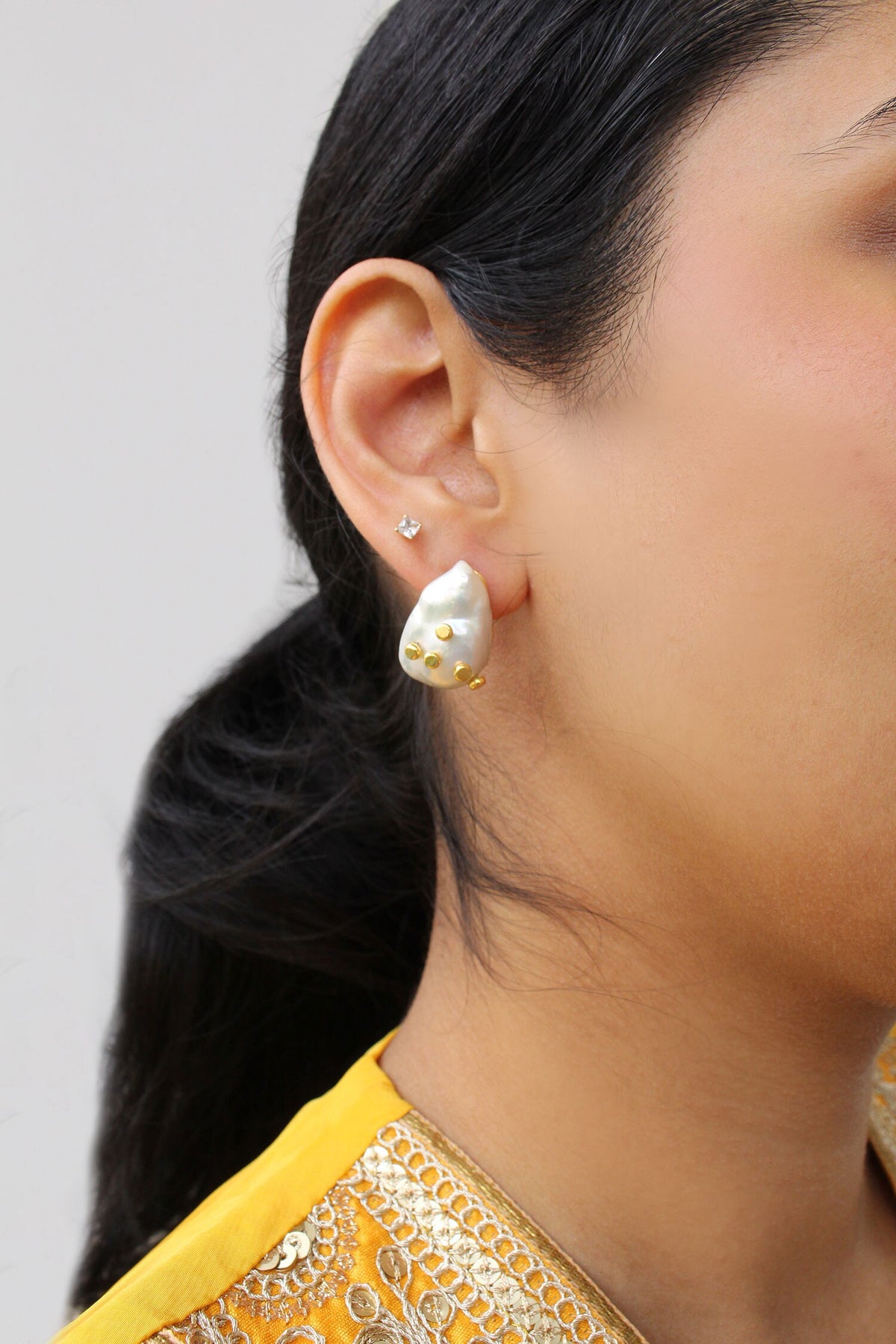 Baroque Pearl Studs