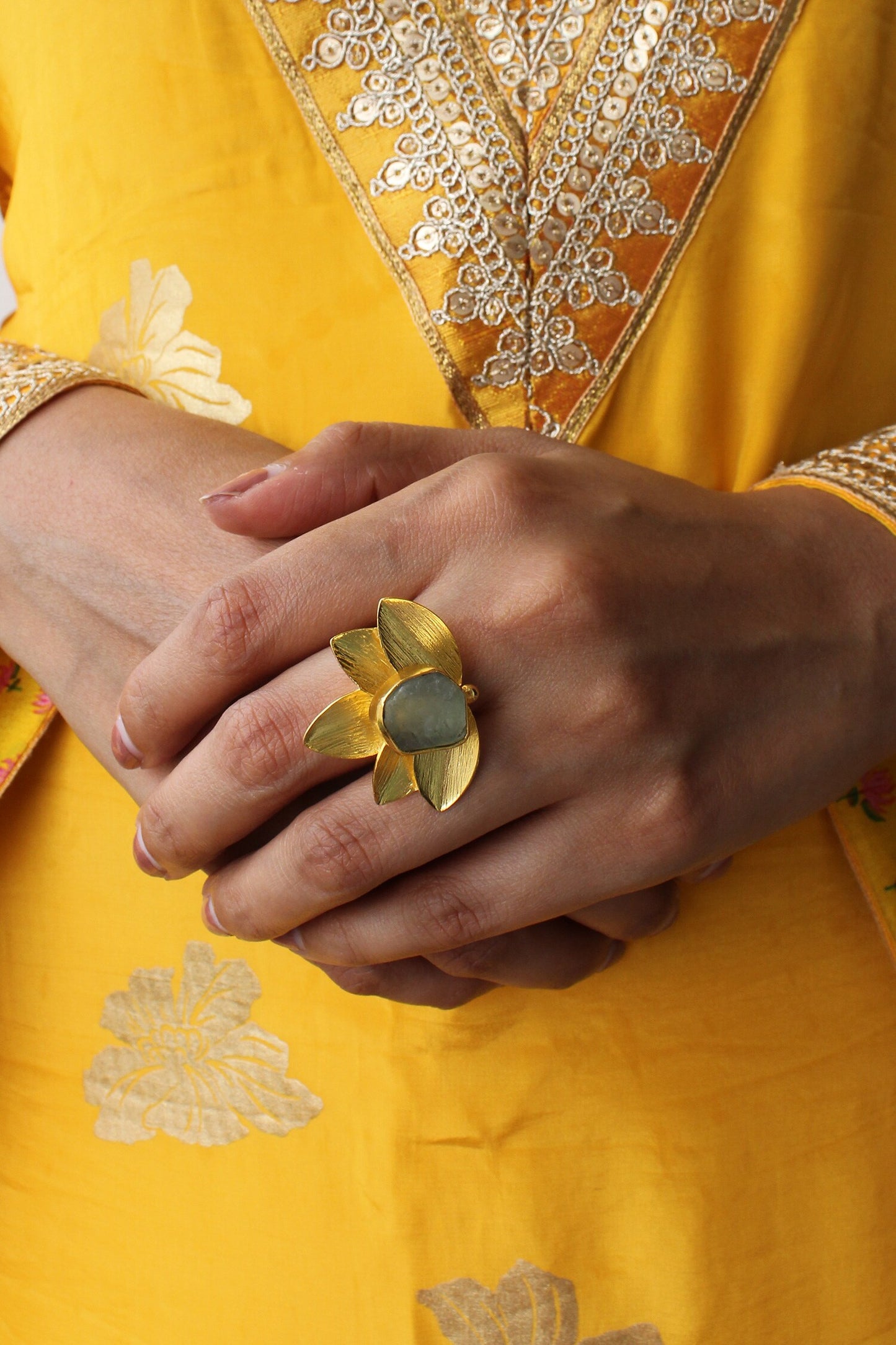 Petal Carved Ring