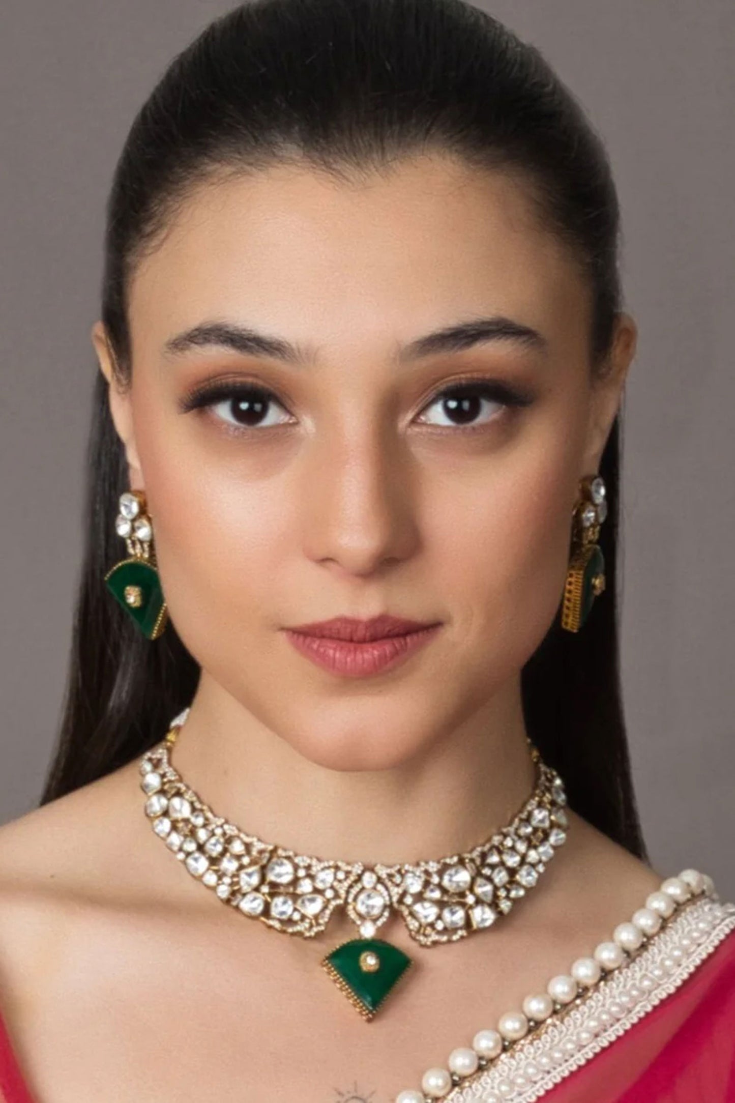 Victorian Stone Embellished Collar Choker Set
