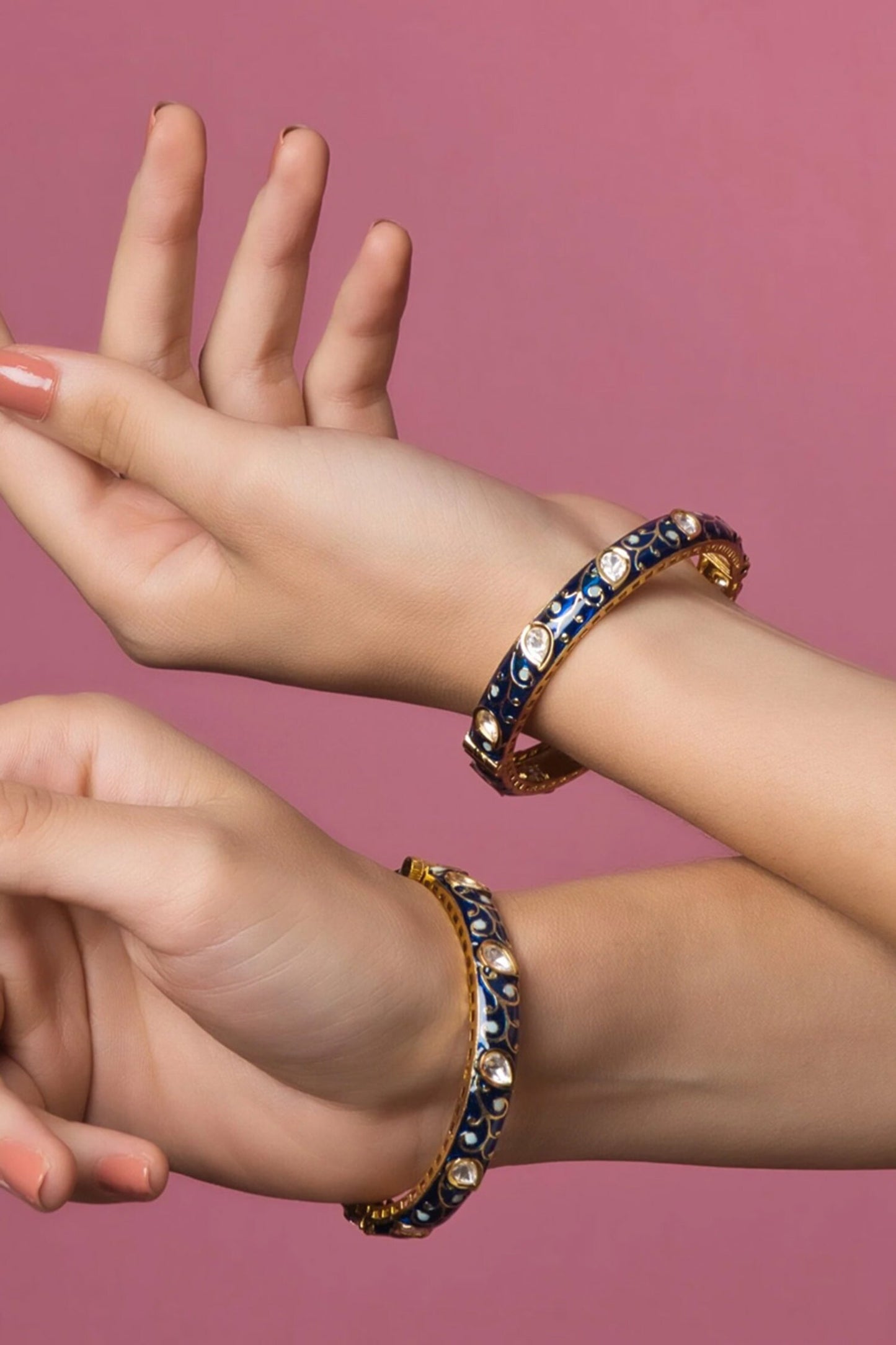 Elegant Hues Meenakari Bangle- Single Pc