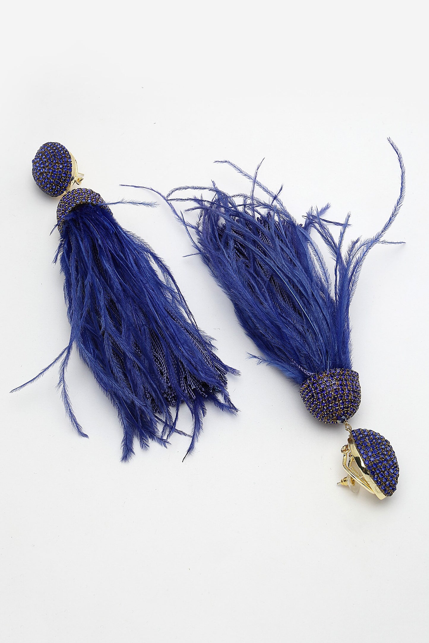 Celtic Dome Shaped Feather Danglers