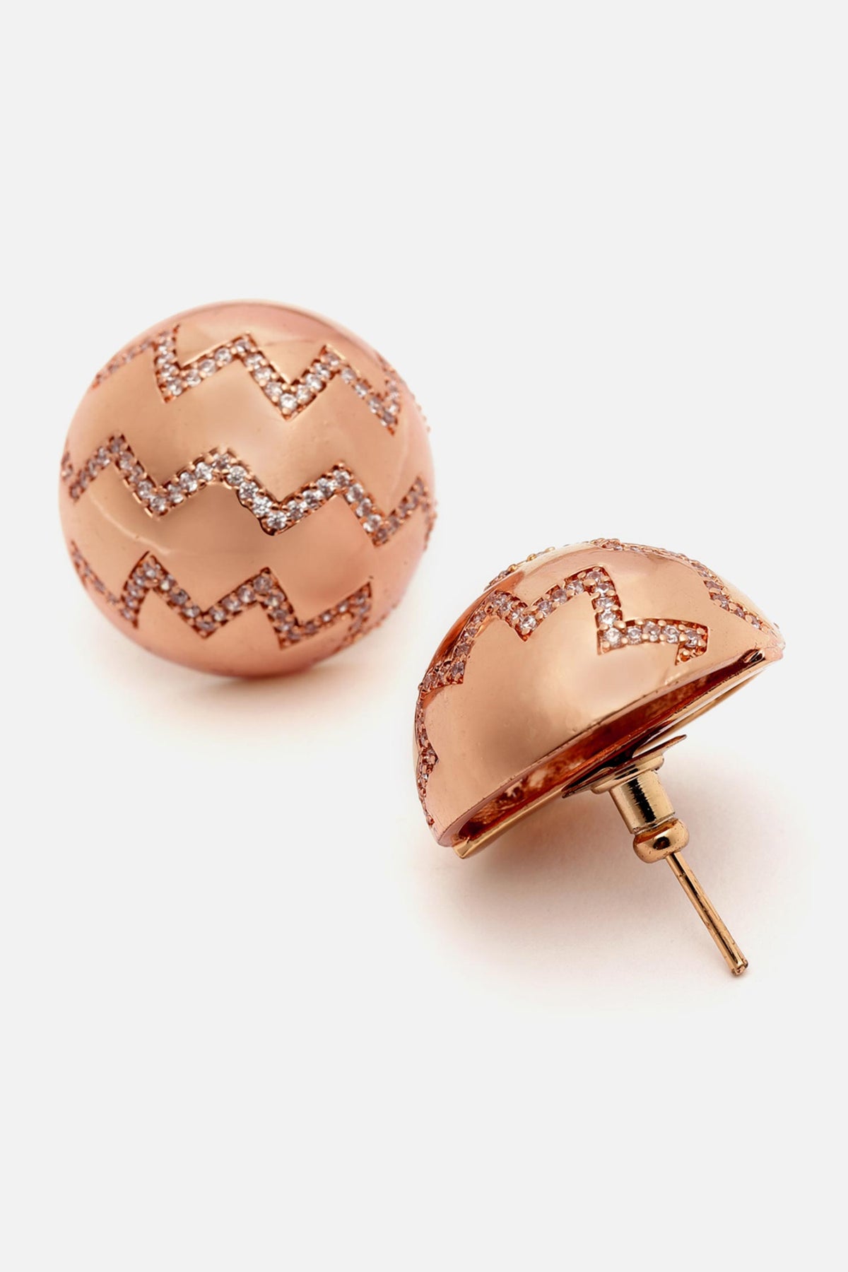 Zircon Stone Embellished Studs