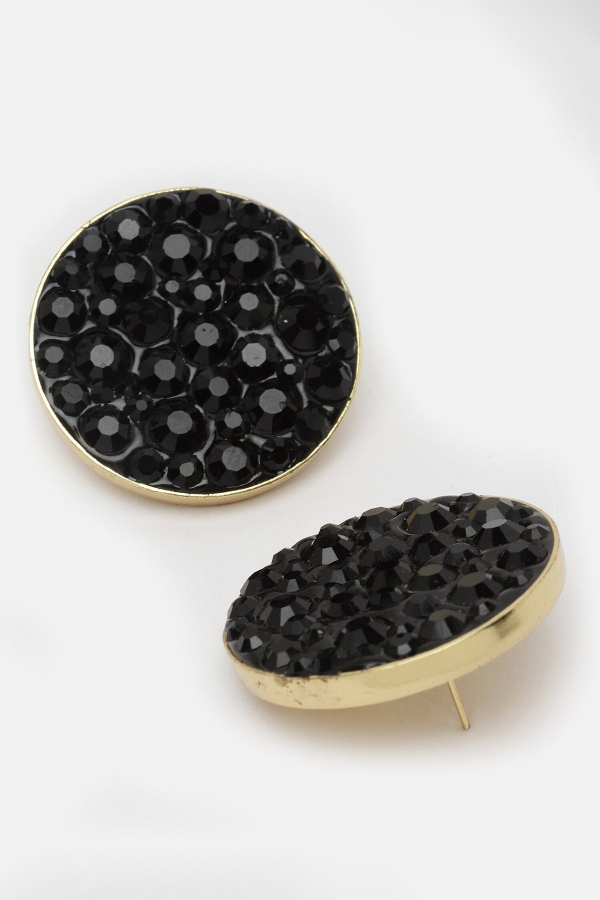 Crystal Embellished Round Studs