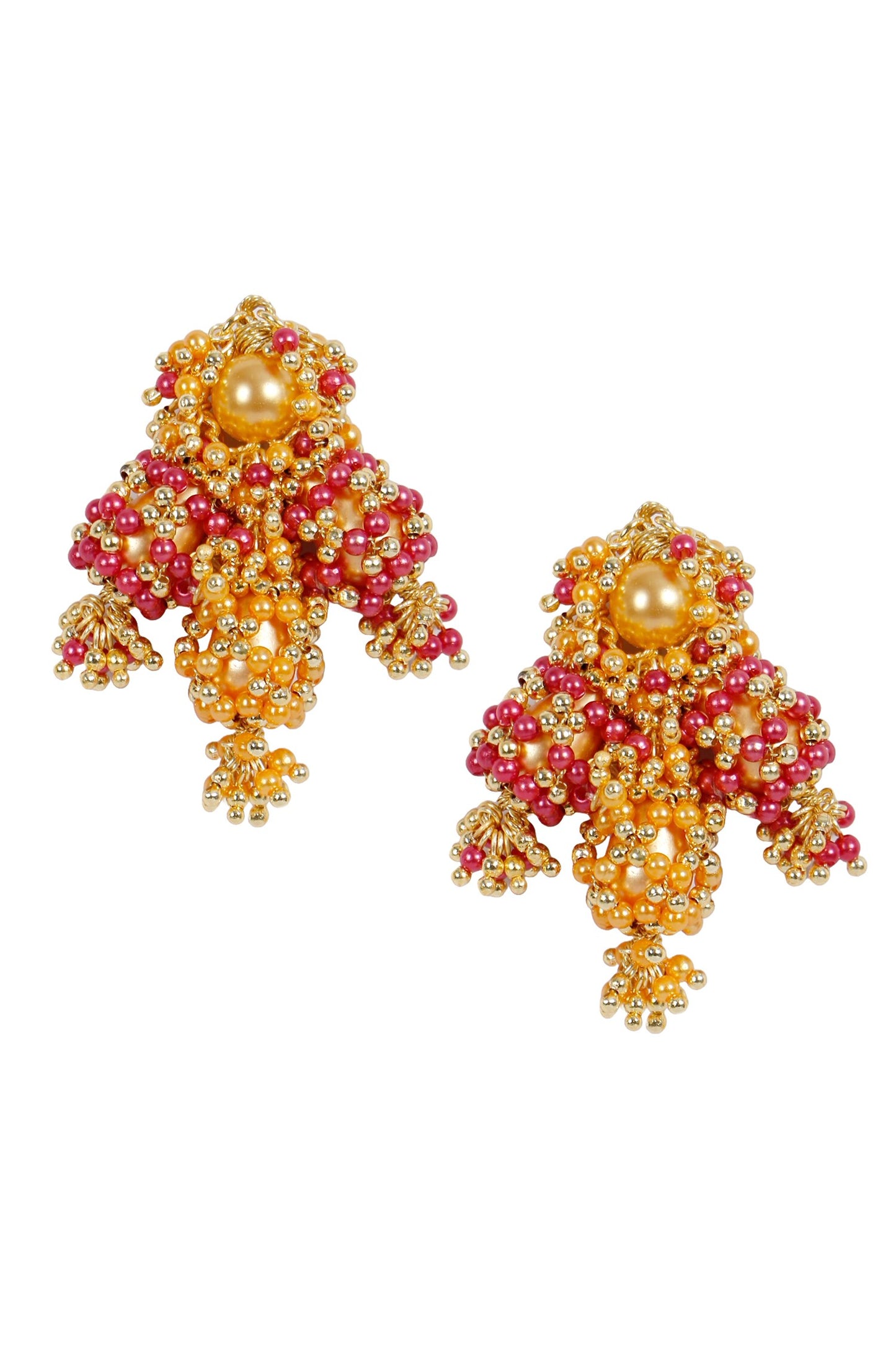Ujjvala Beaded Cluster Earrings