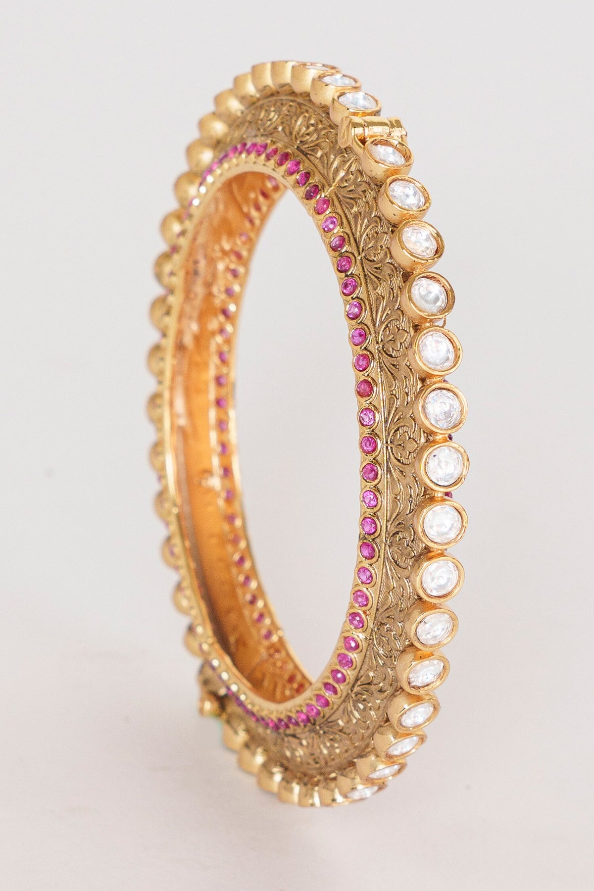 Kundan Embellished Kada - Set of 2