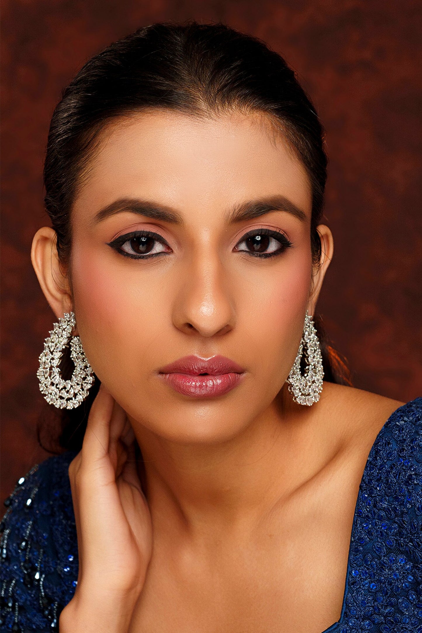 Diamond Embellished Earrings