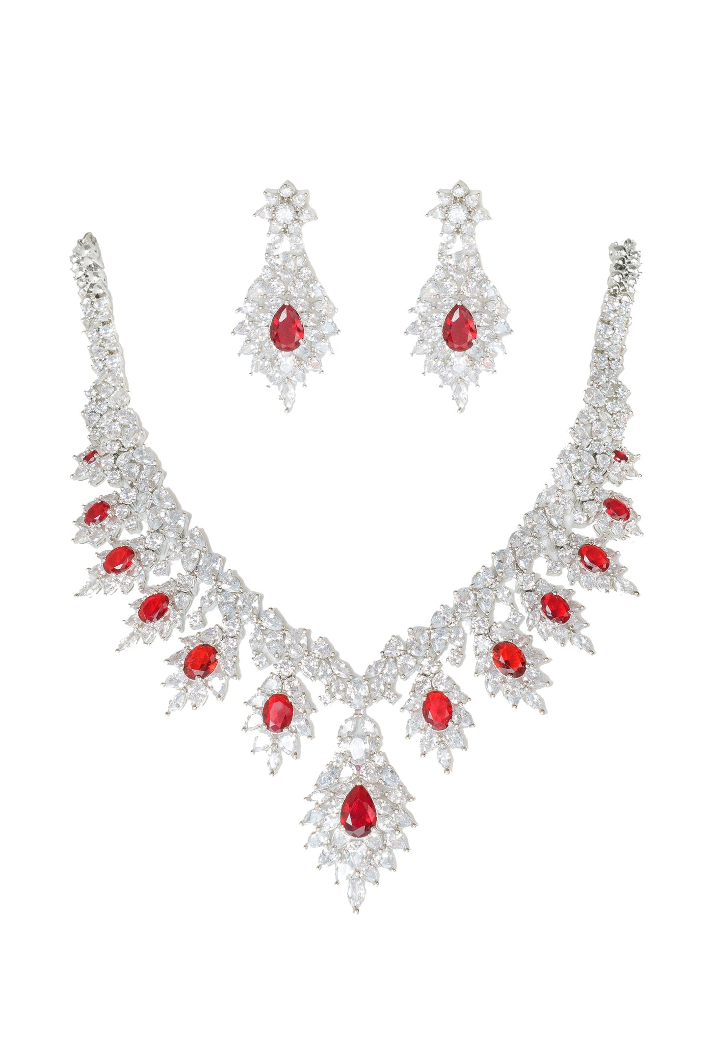 Diamond Embellished Necklace Set