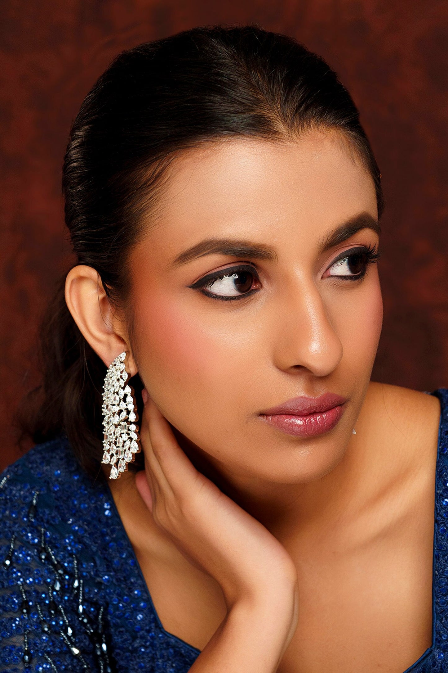 4 String Embellished Earrings