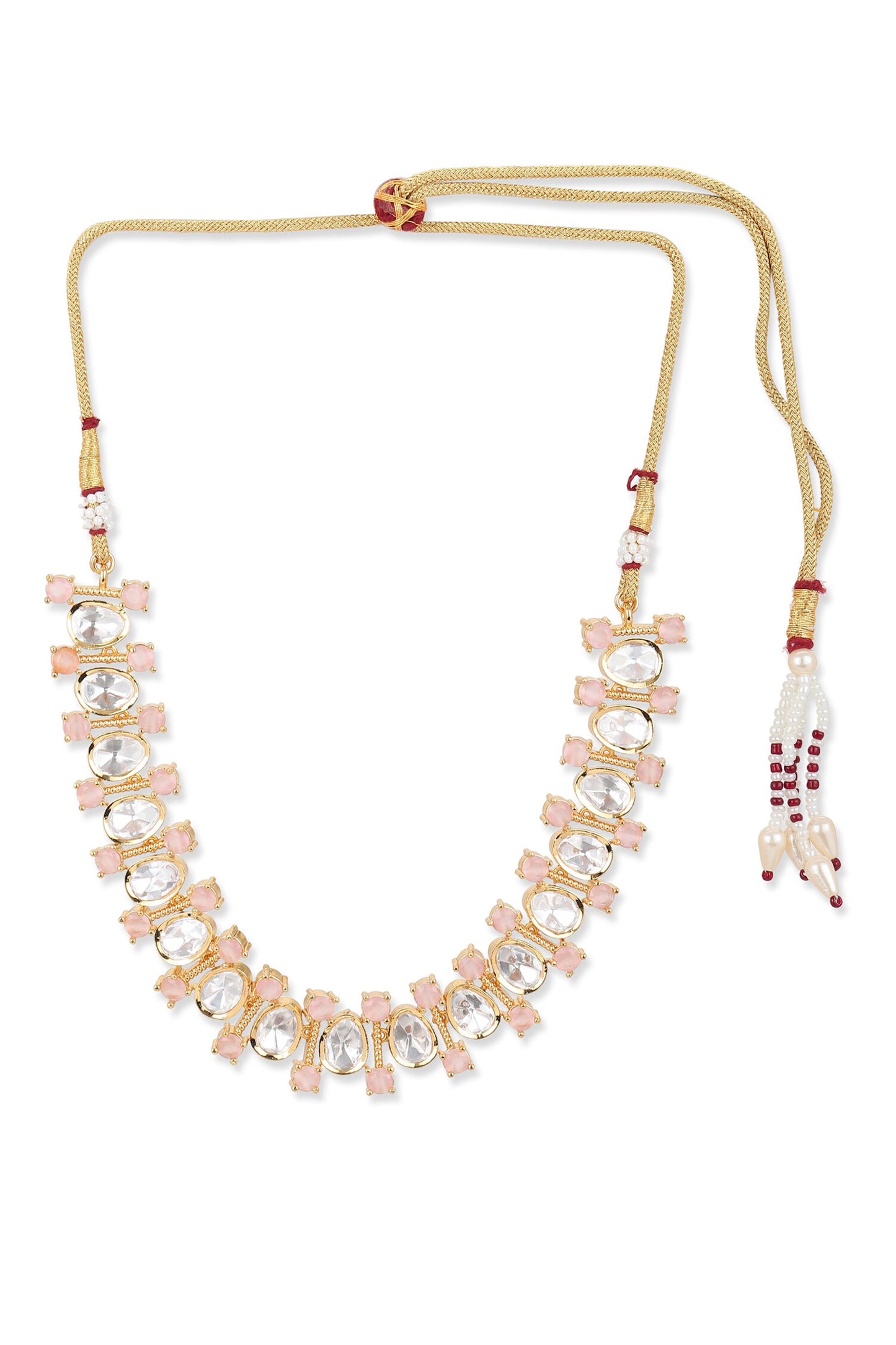 Geometric Stone Embellished Choker