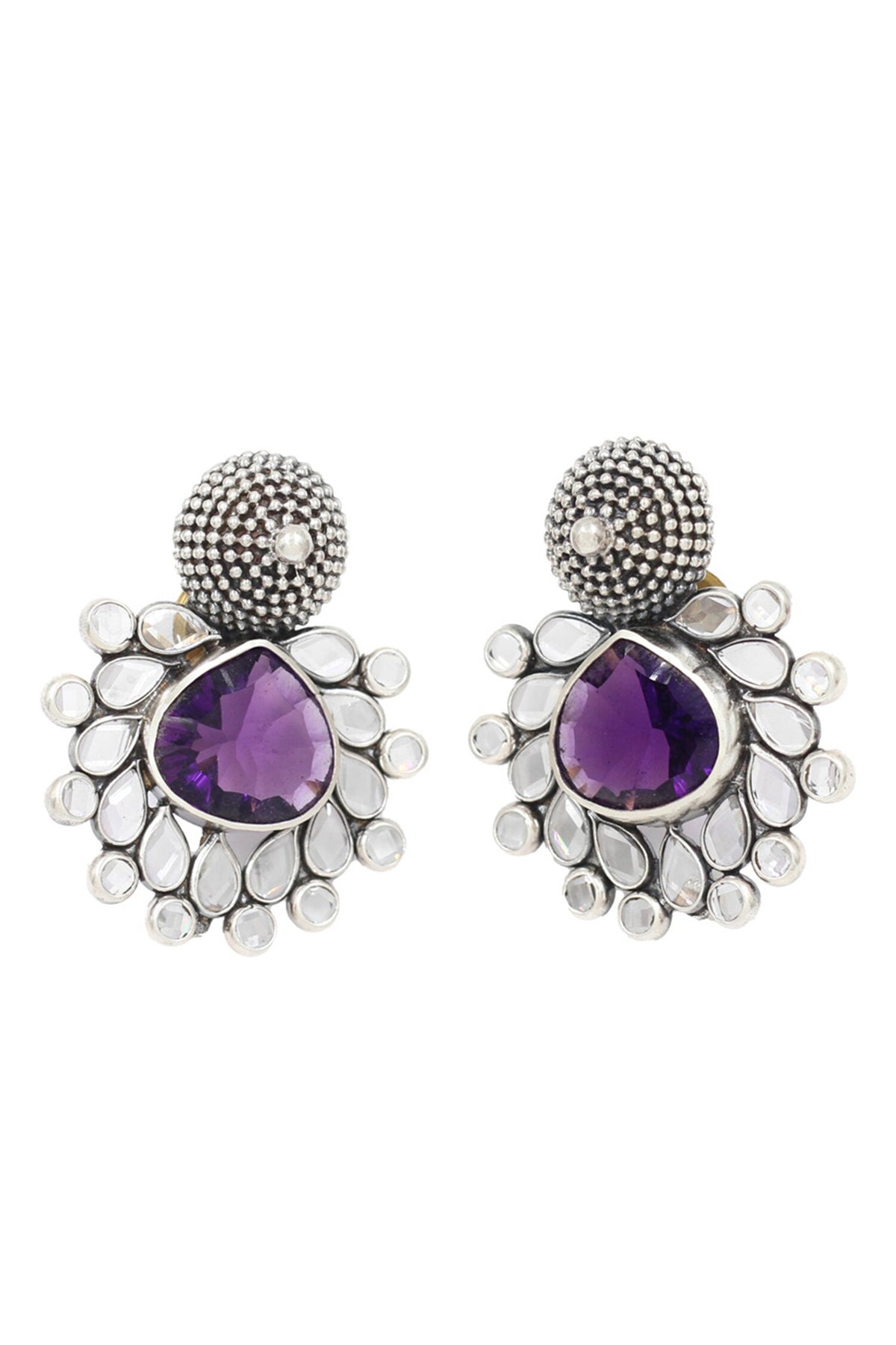 Hydro Gem Stone Studded Earrings