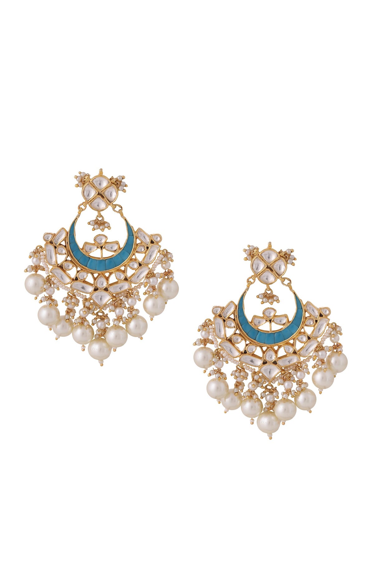 Kundan & Pearl Drop Embellished Earrings