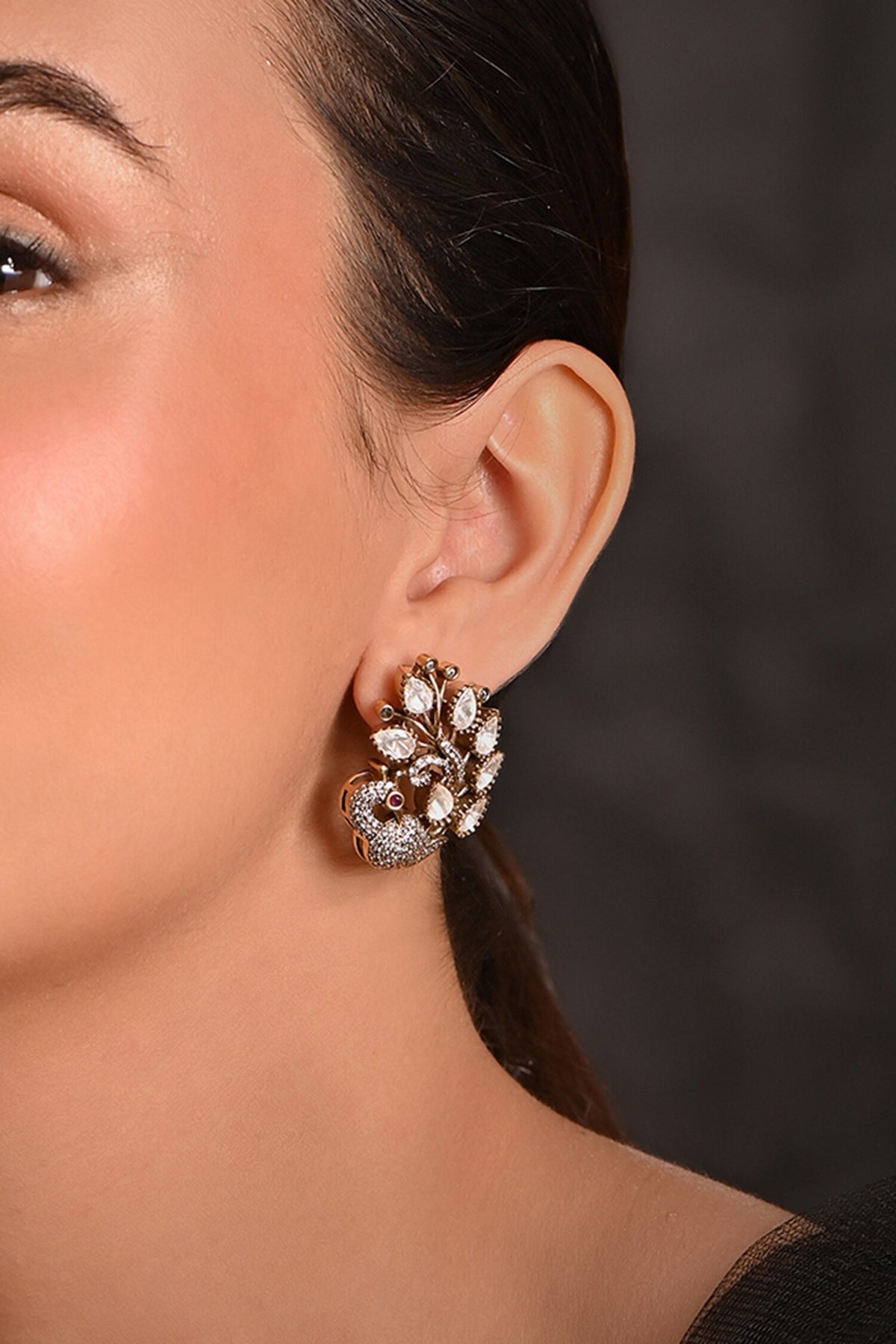 Peacock Shaped Earrings